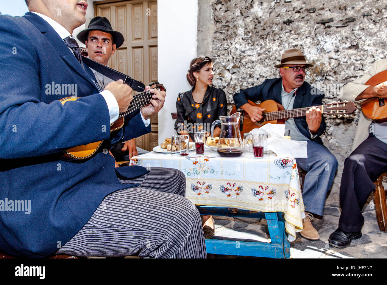Feier des ländlichen Traditionen Chirche. Chirche Gemeinde (Insel Teneriffa) Spanien Stockfoto