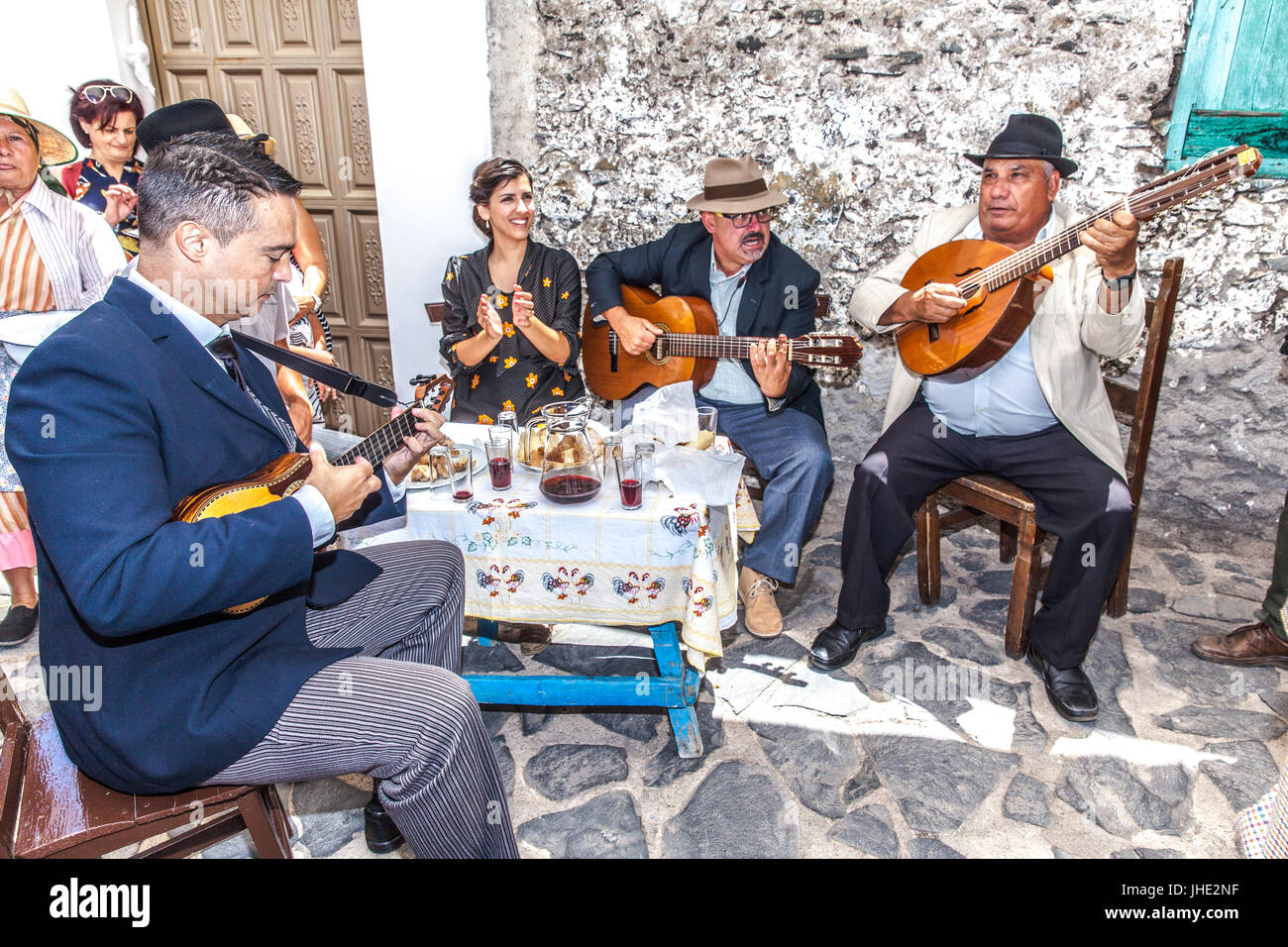 Feier des ländlichen Traditionen Chirche. Chirche Gemeinde (Insel Teneriffa) Spanien Stockfoto