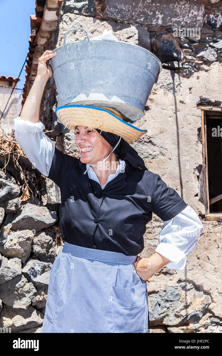 Feier des ländlichen Traditionen Chirche. Chirche Gemeinde (Insel Teneriffa) Spanien Stockfoto