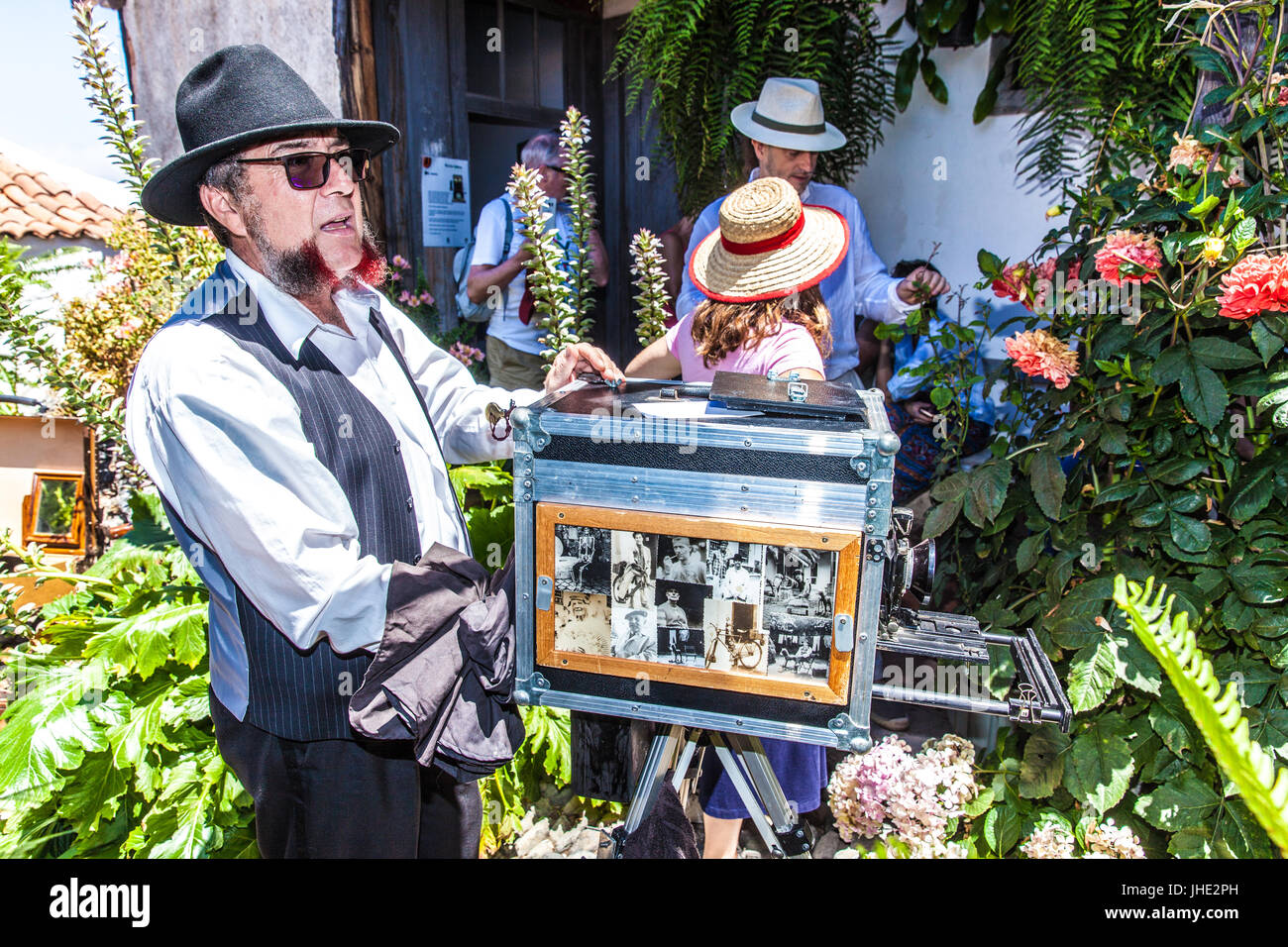 Feier des ländlichen Traditionen Chirche. Chirche Gemeinde (Insel Teneriffa) Spanien Stockfoto