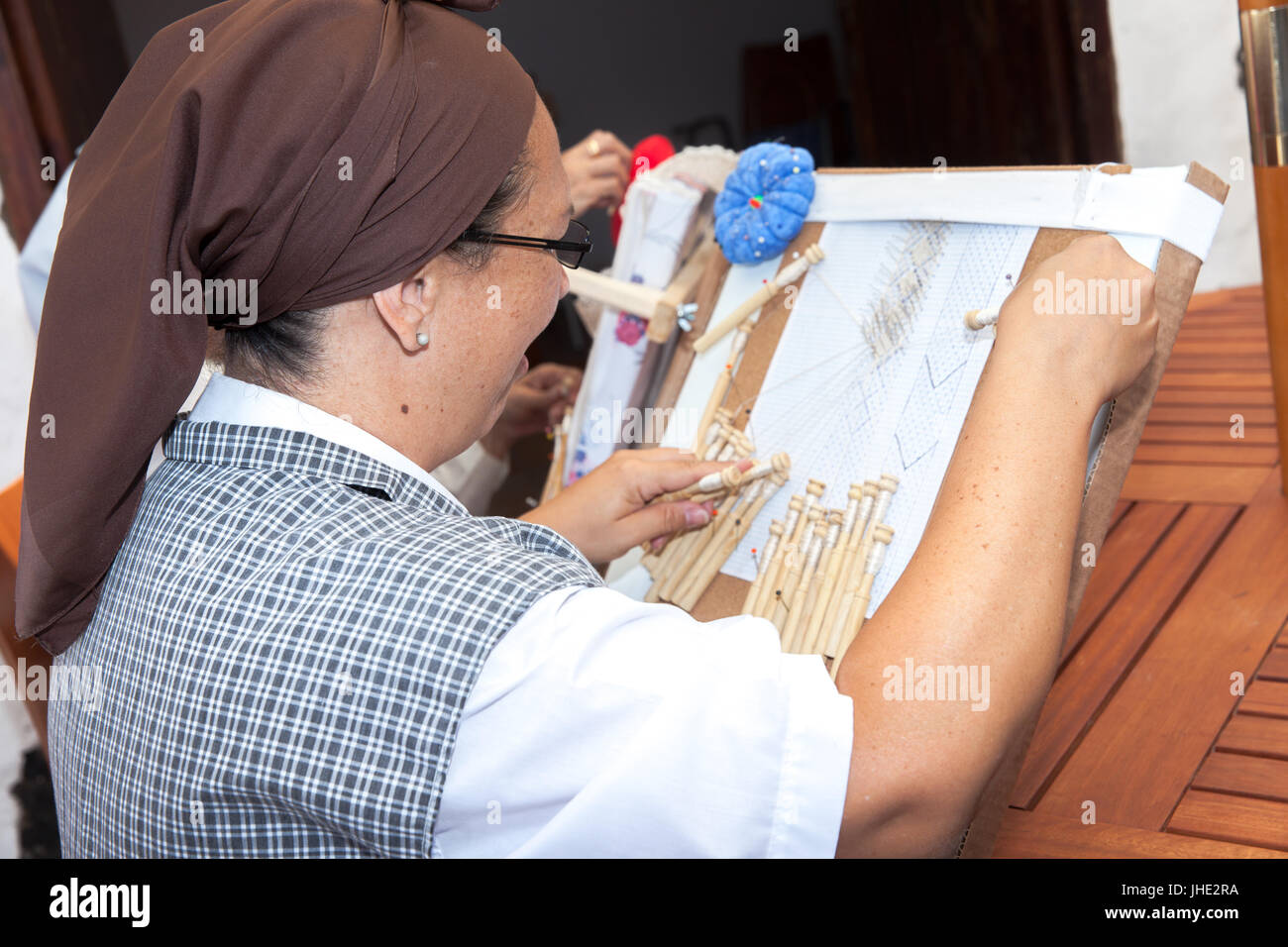 Feier des ländlichen Traditionen Chirche. Chirche Gemeinde (Insel Teneriffa) Spanien Stockfoto