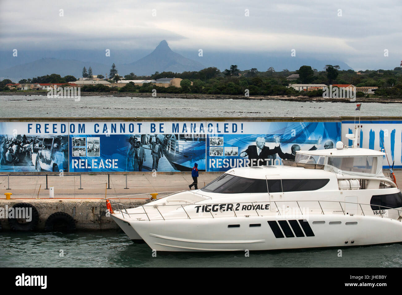Robben Island, Cape Town, Gefängnis Gründen verwendet für politische Gefangene während der Apartheid in Südafrika Stockfoto