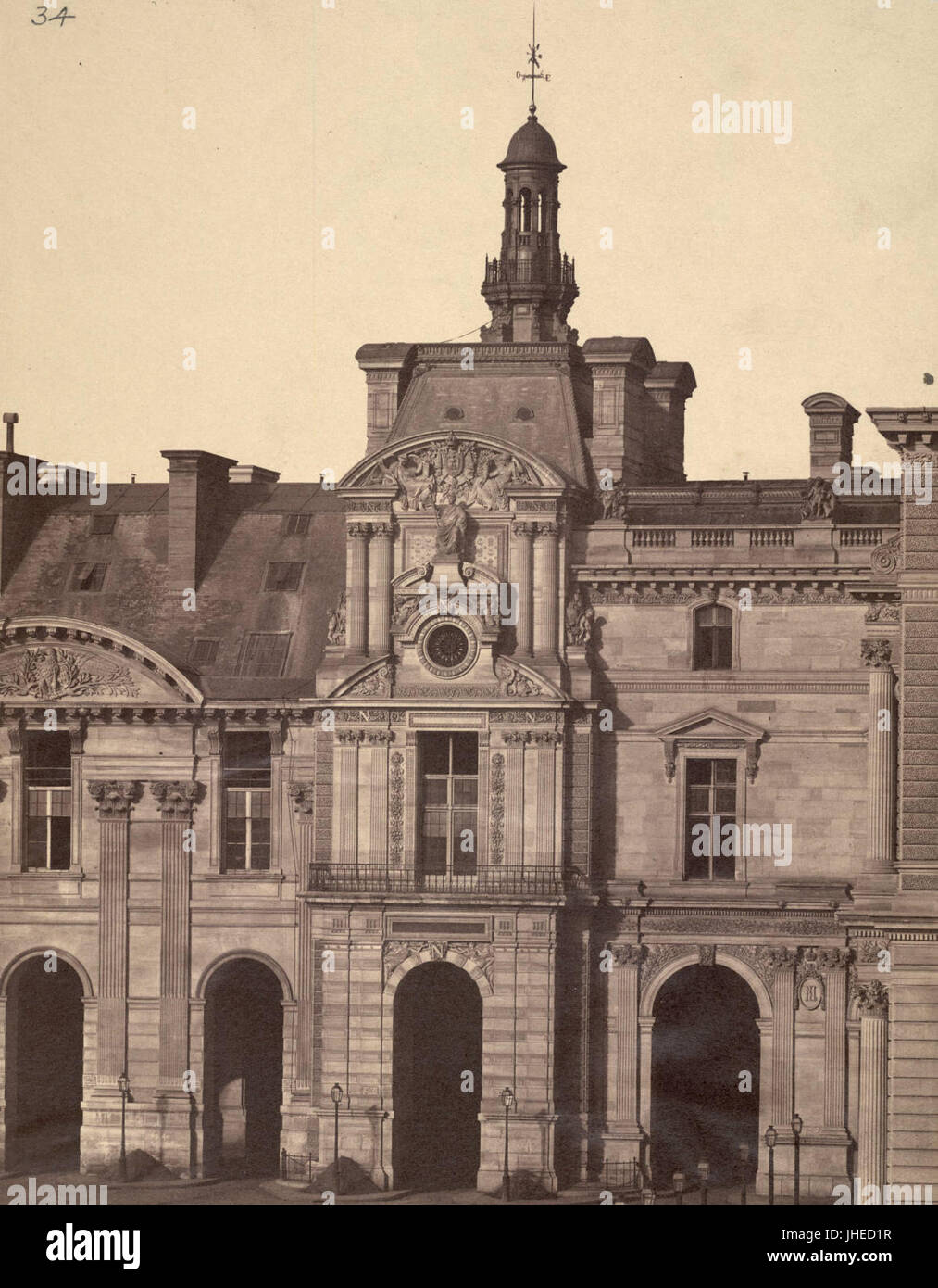 Neuen Louvre, Pavillon de Rohan Stockfoto