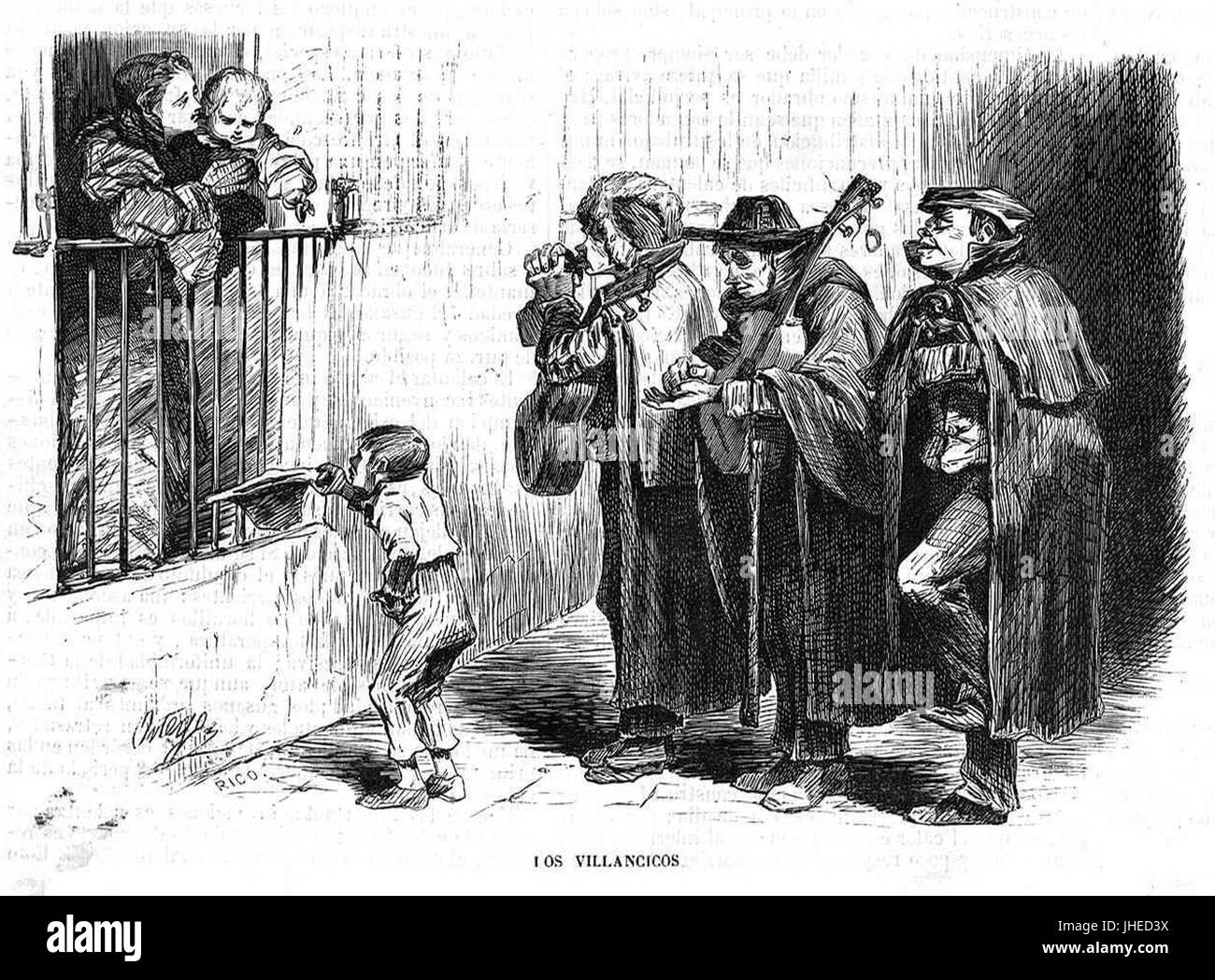 Los Villancicos, de Ortego Stockfoto