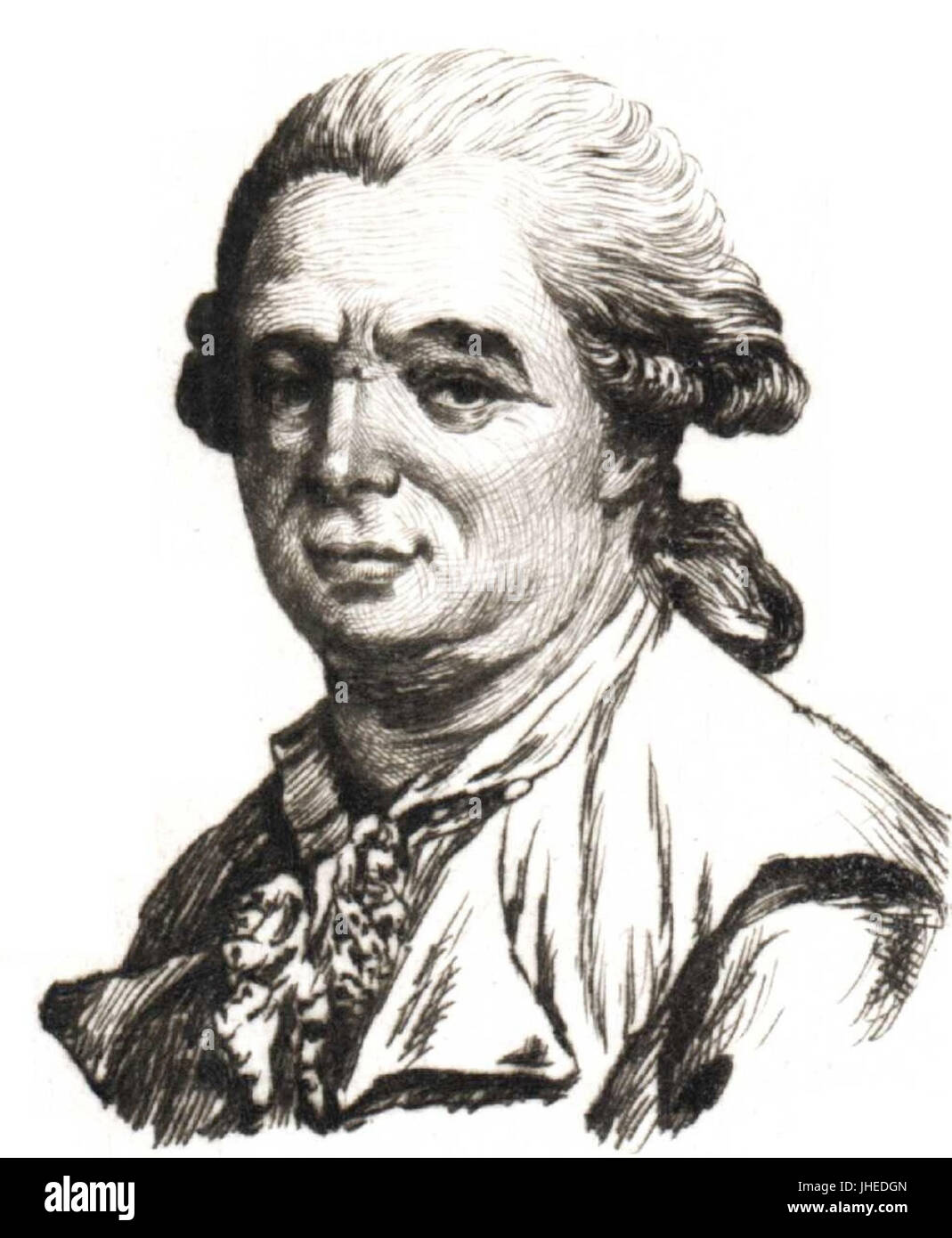 Mesmer-Gravur Stockfoto