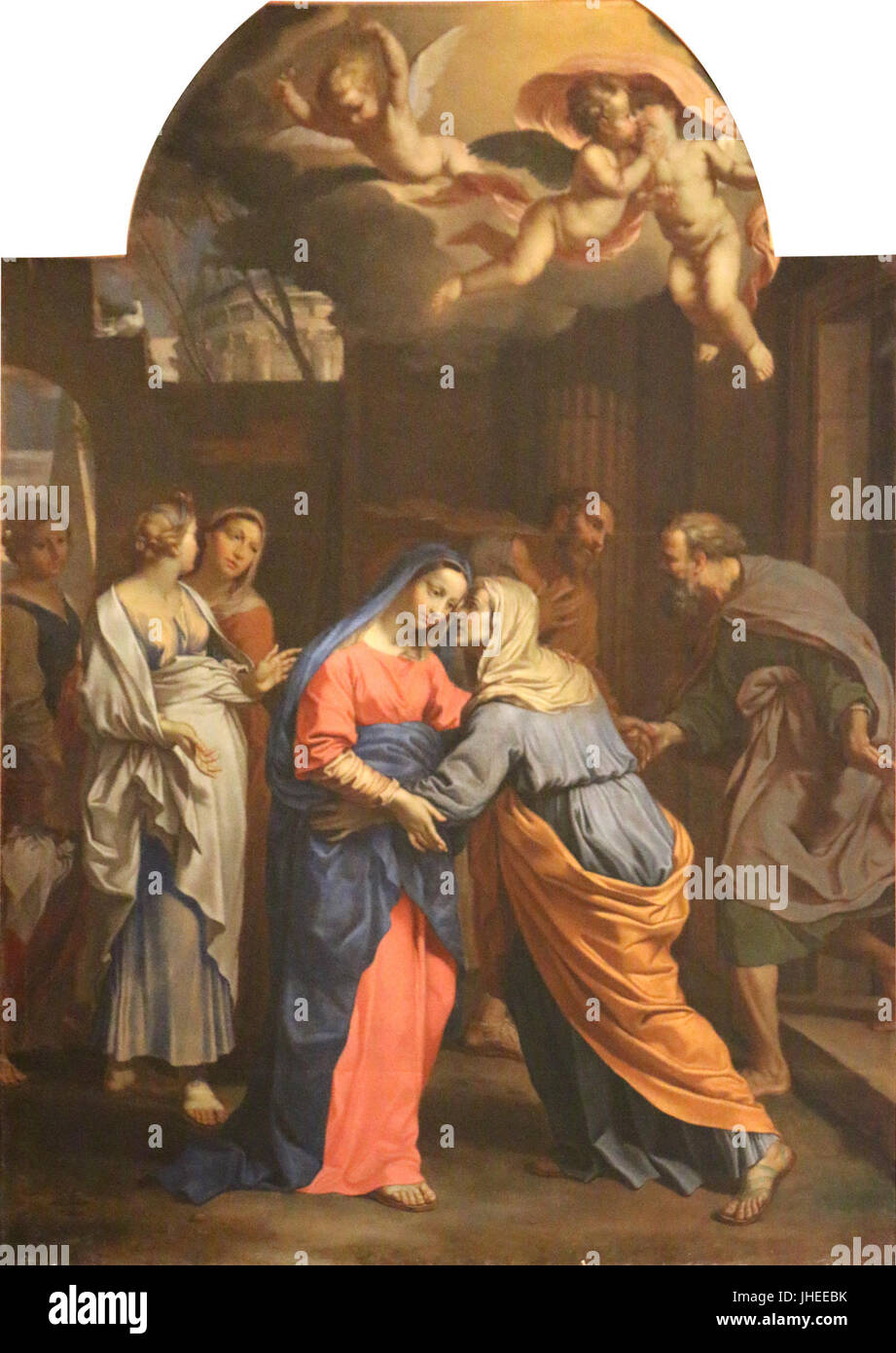 Nicolas Mignard-Visitation Stockfoto