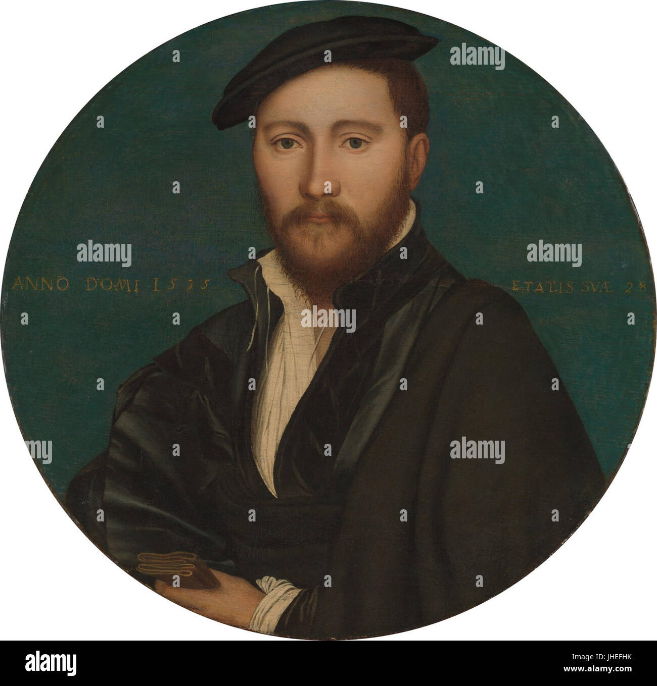 Unbekannter Mann Werkstatt von Hans Holbein dem jüngeren Stockfoto