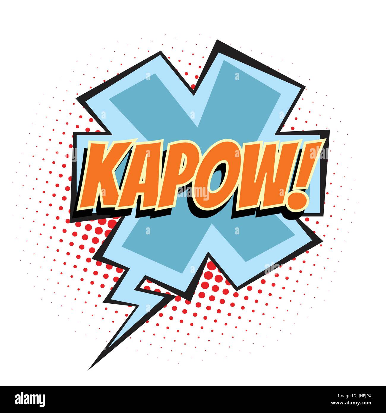 Kapow Comic-Wort Stock Vektor