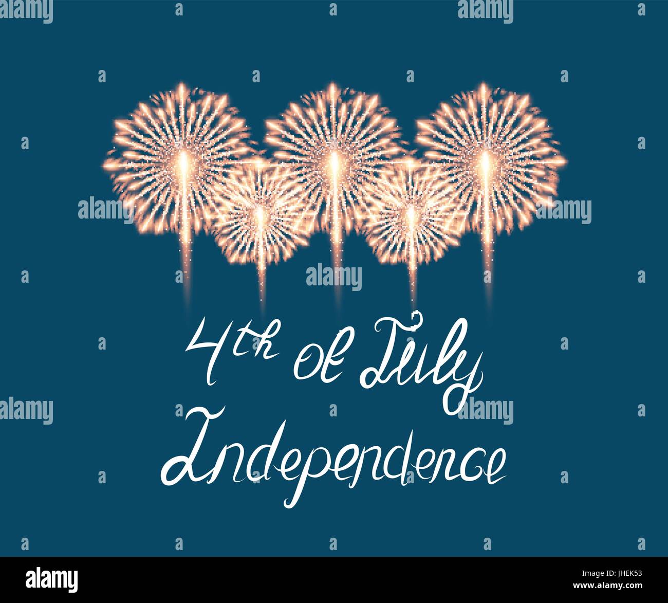Fourth Of July. Independence Day-Grußkarte Stock Vektor