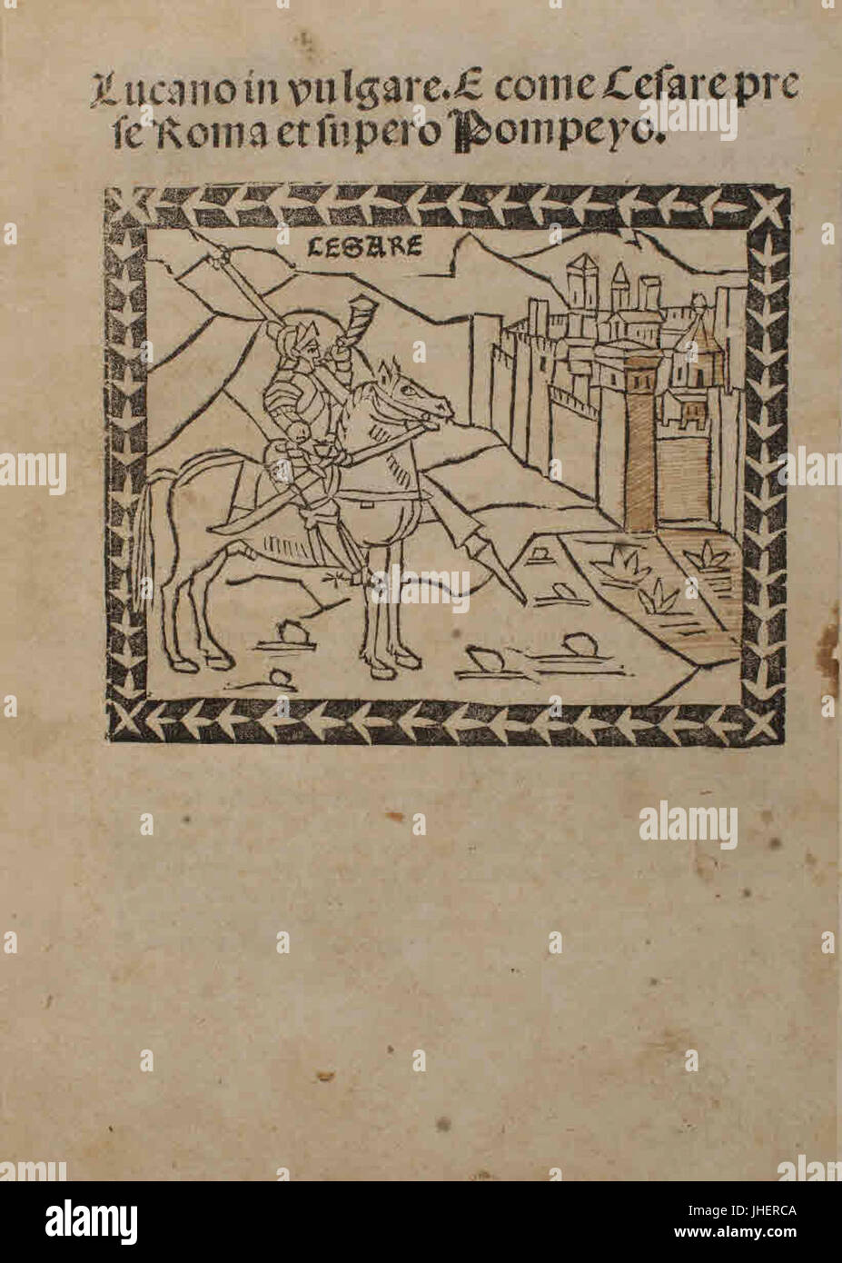 Lucanus - Pharsalus ca. 1493-2403329 Occhietto Stockfoto