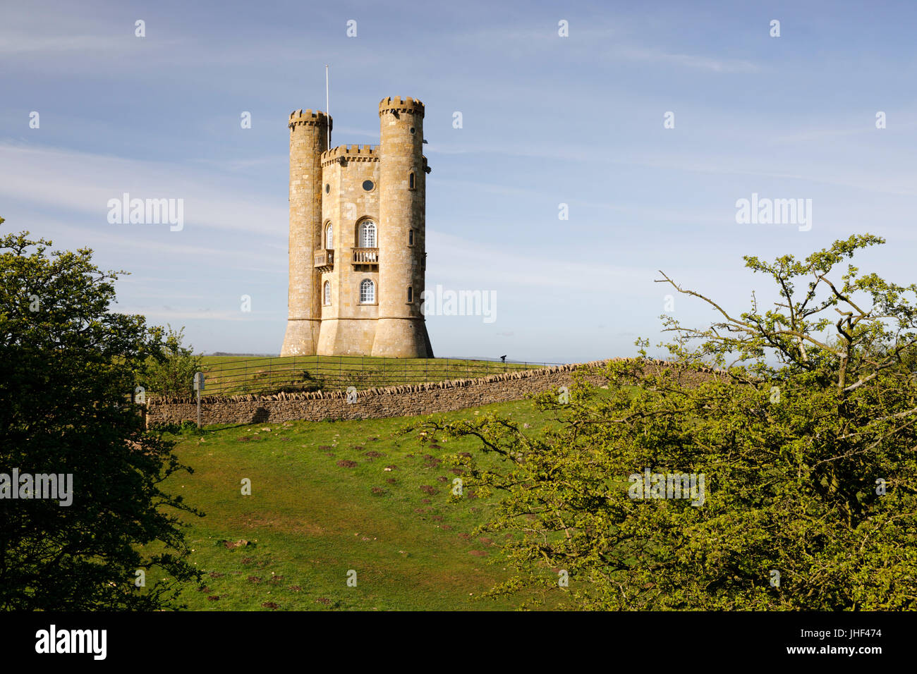 Broadway Tower, Broadway, Cotswolds, Worcestershire, England, Vereinigtes Königreich, Europa Stockfoto