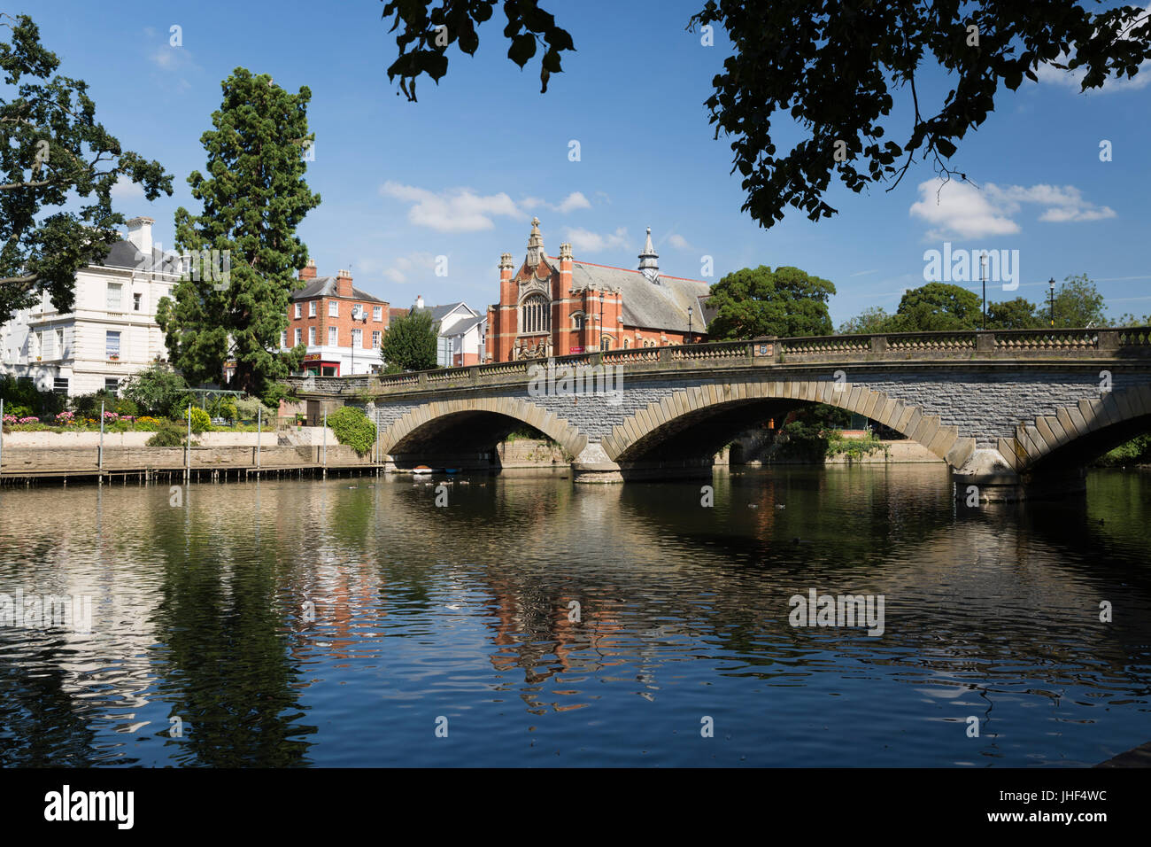 Fluß Avon, Evesham, Worcestershire, England, Vereinigtes Königreich, Europa Stockfoto