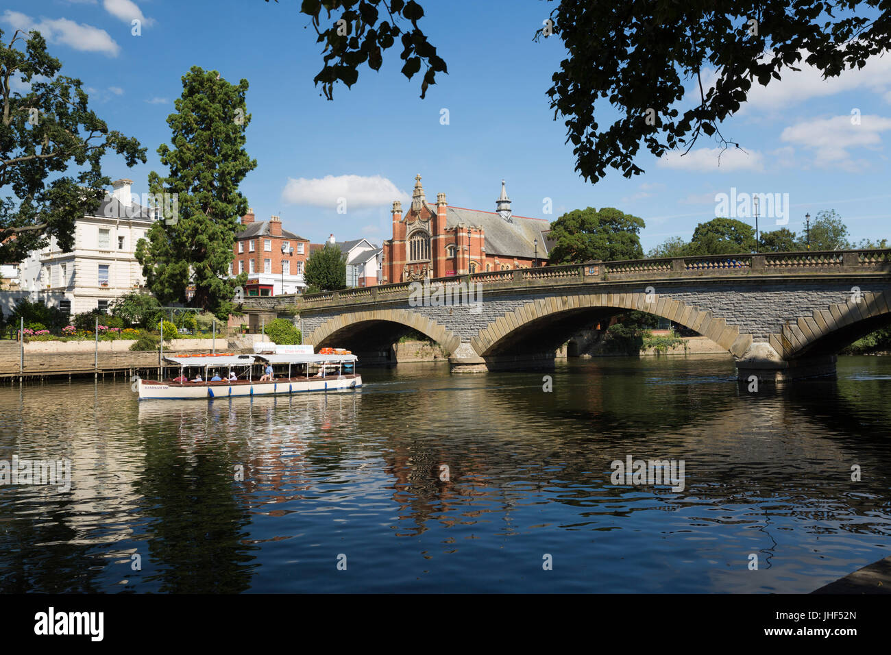 Fluß Avon, Evesham, Worcestershire, England, Vereinigtes Königreich, Europa Stockfoto