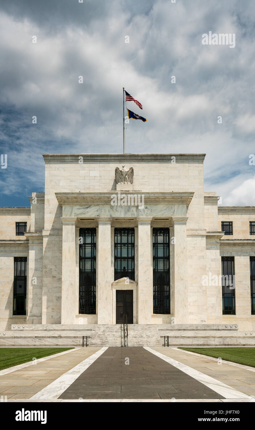 US-Notenbank Gebäude HQ Washington DC Stockfoto