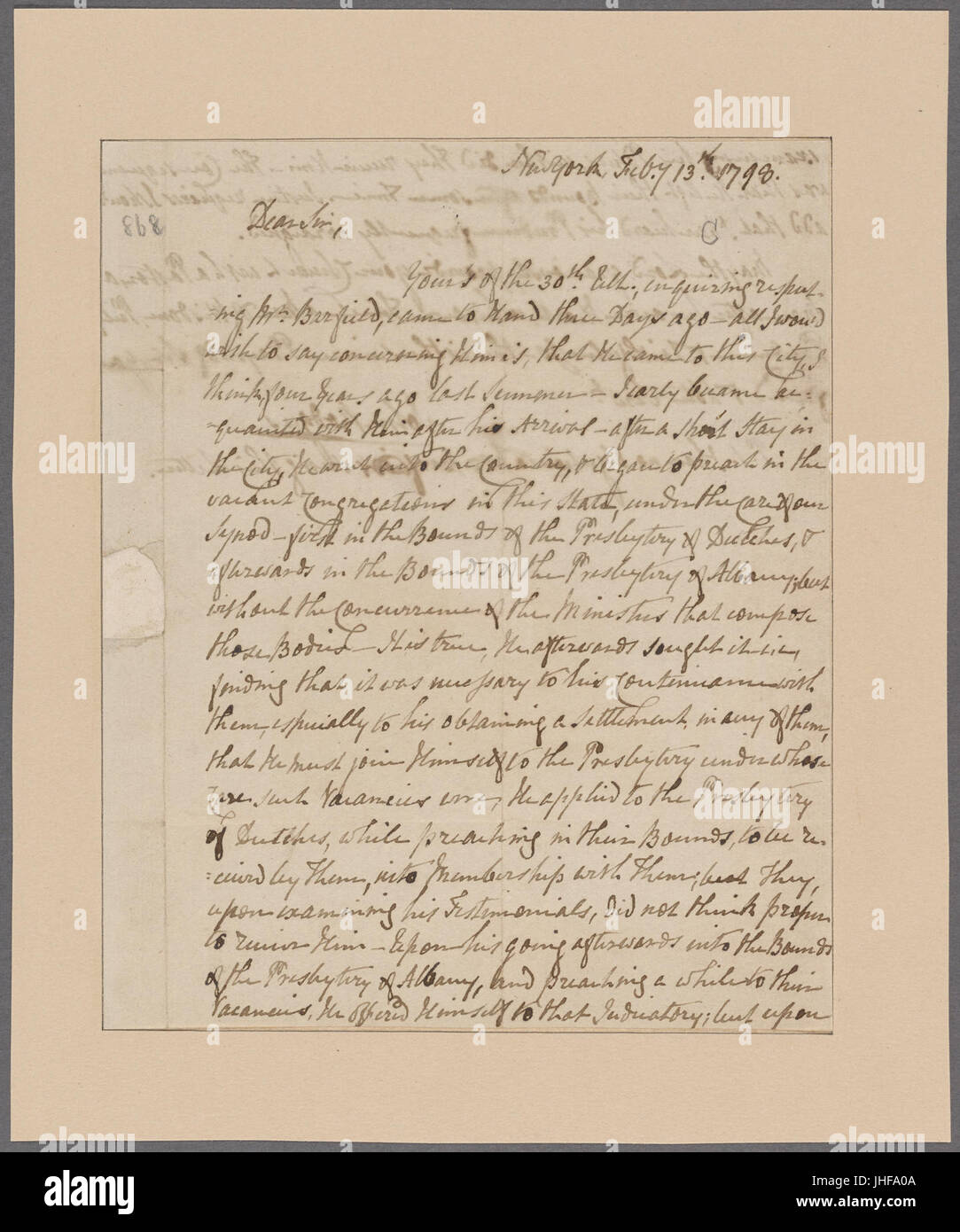 Rodgers, John. New York. Zu Aaron Skinner (NYPL b11868620-5386138) Stockfoto