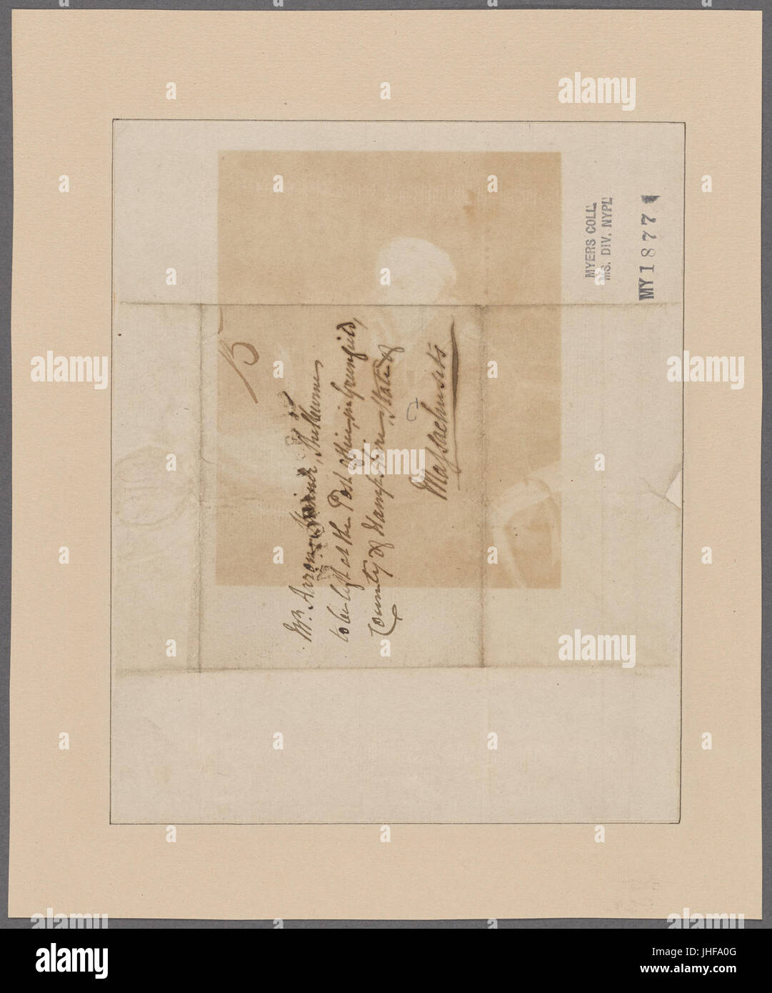 Rodgers, John. New York. Zu Aaron Skinner (NYPL b11868620-5386141) Stockfoto