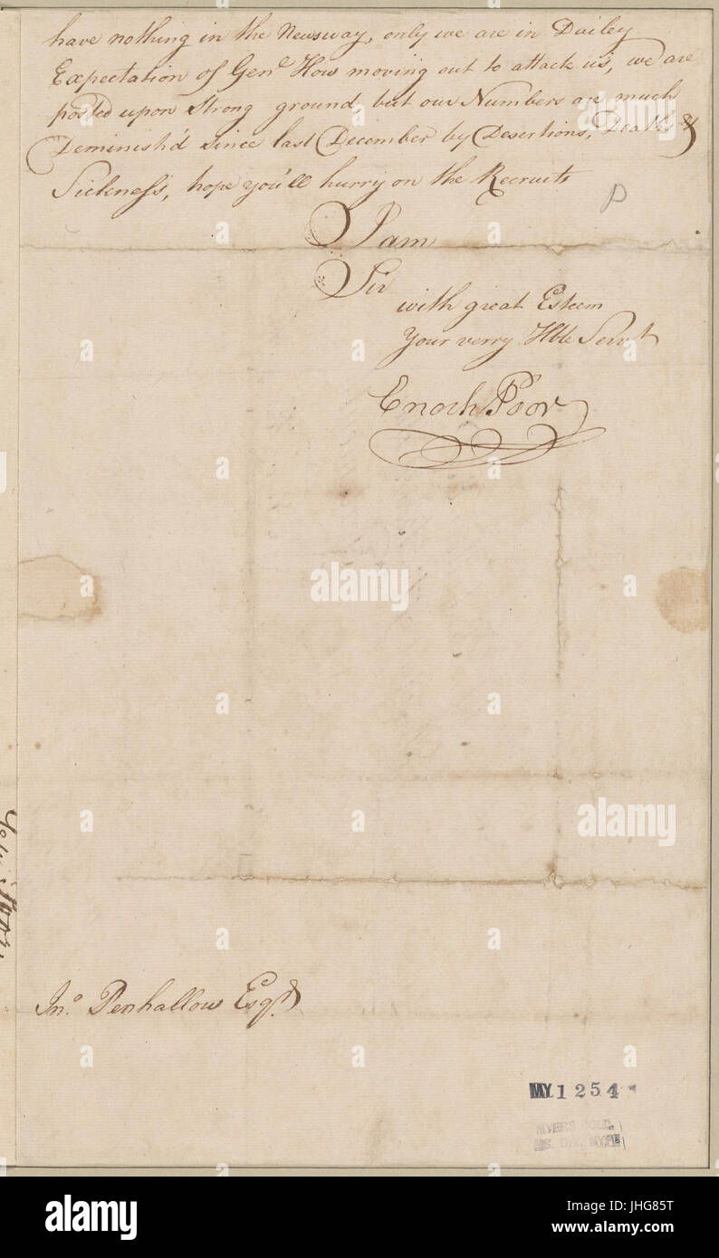 Armen, Enoch. Camp-Senke-Schmiede. Zu Joh Penhallow (NYPL b11868620-5417248) Stockfoto
