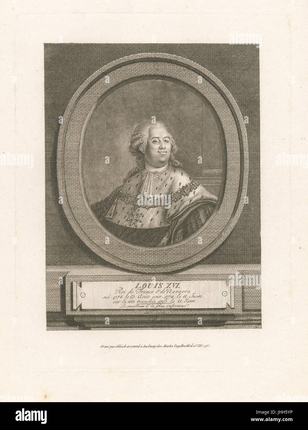 Louis XVI, Roi de France et de Navarre (NYPL Hades-253677-478533) Stockfoto