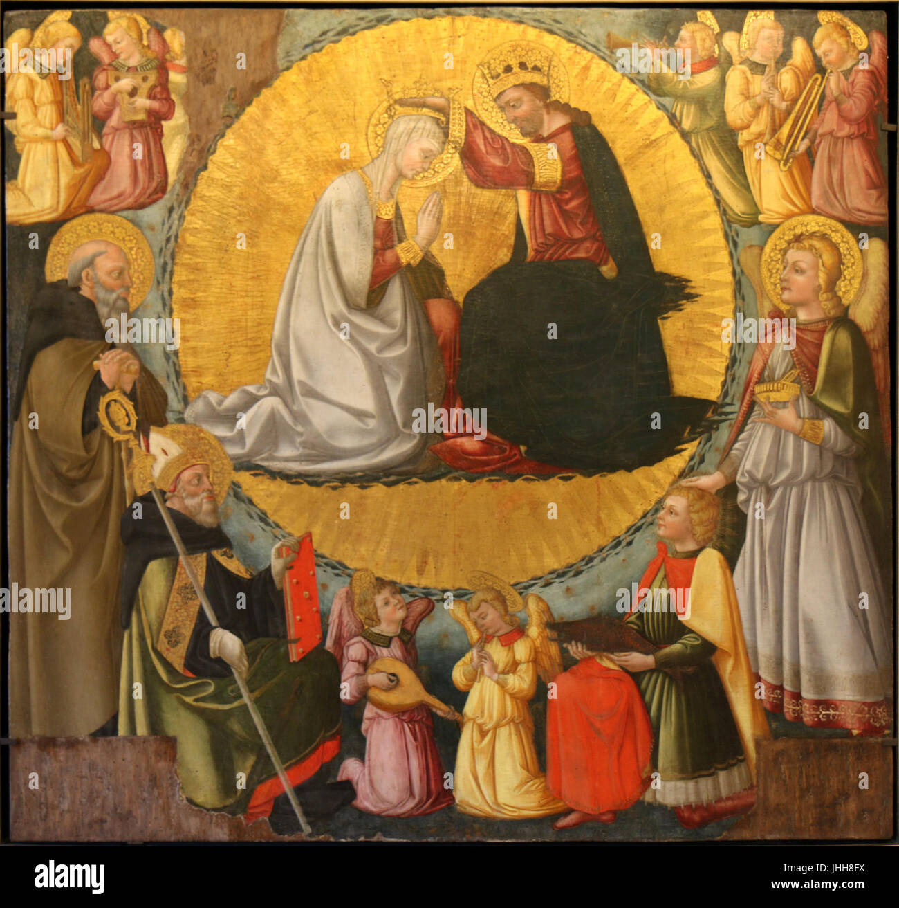 Neri di Bicci - Le Couronnement De La Vierge Stockfoto