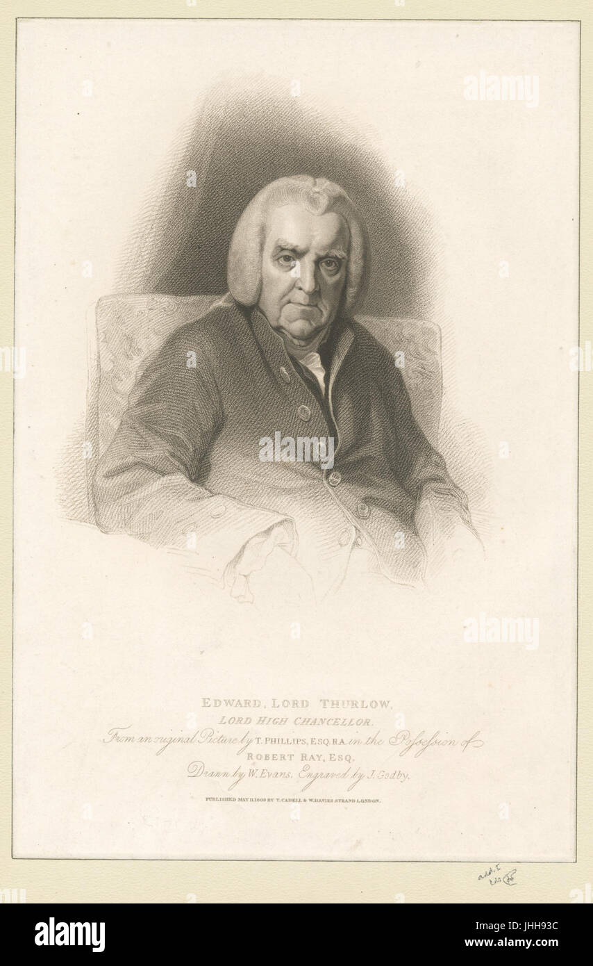 Edward, Lord Thurlow, Lord High Chancellor (NYPL b12349141-420643) Stockfoto