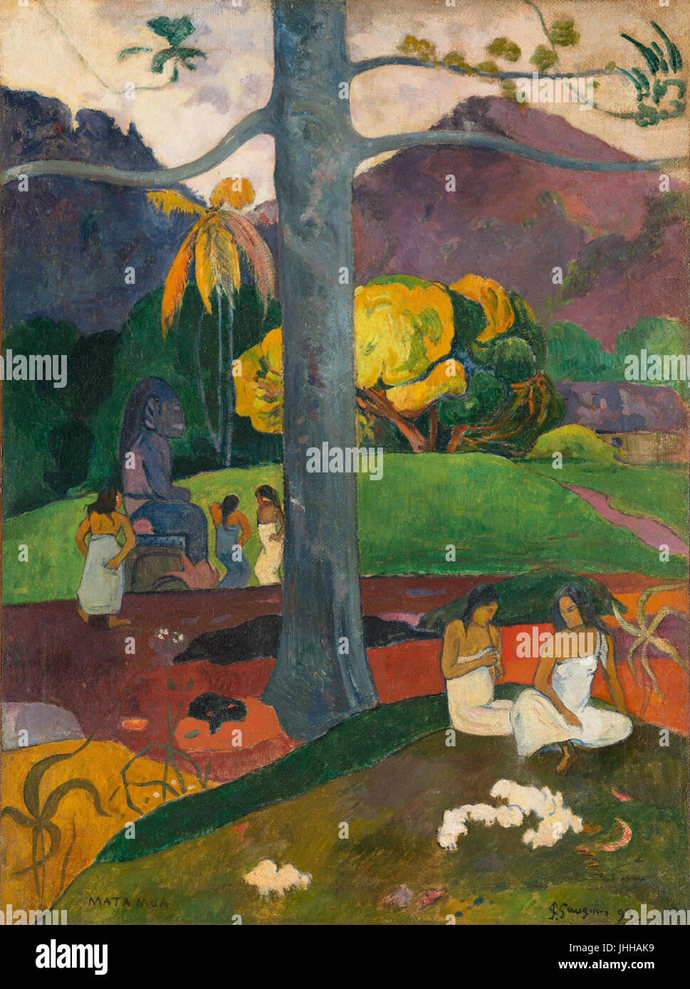 Paul Gauguin - Mata Mua Stockfoto