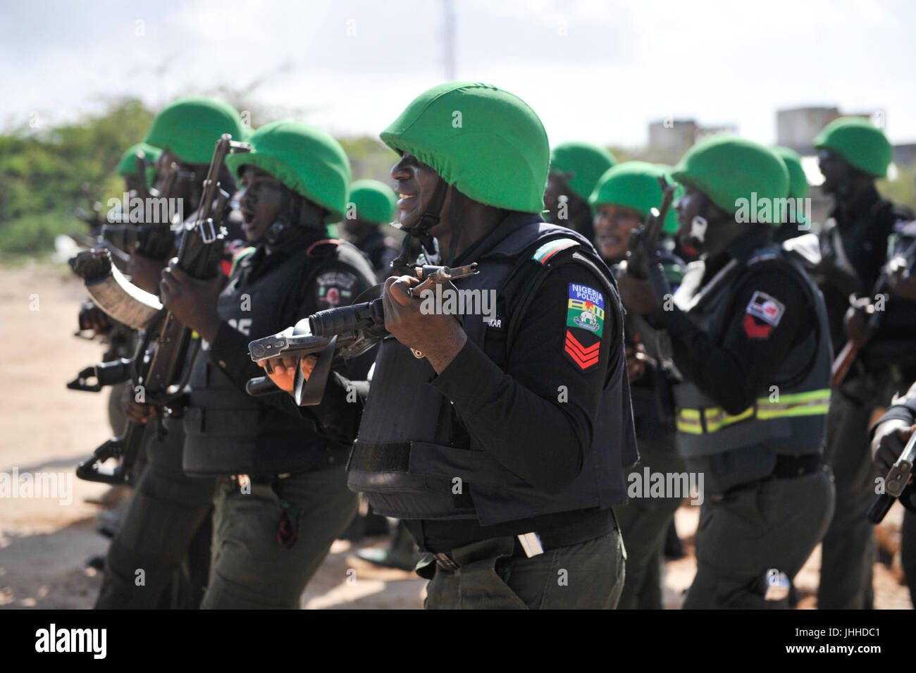 2016 06 AMISOM Polizei Parade-2 (27398372062) Stockfoto