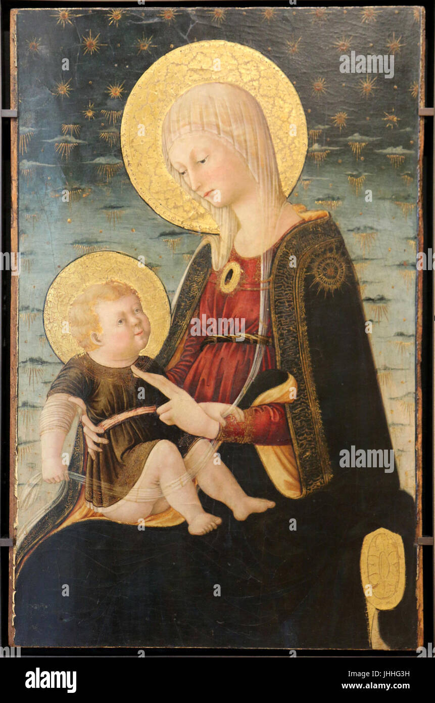 Neri di Bicci-Vierge et Enfant Stockfoto
