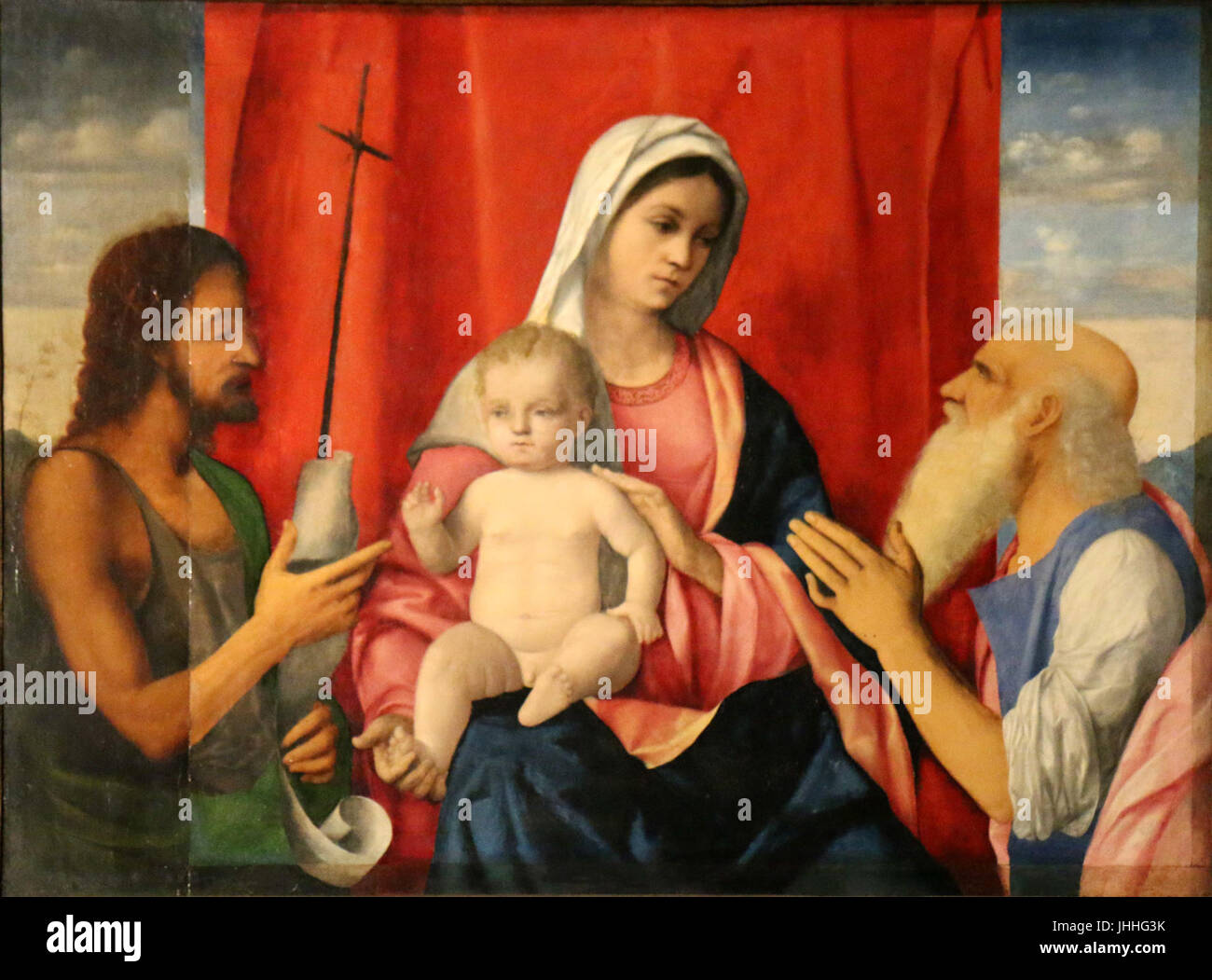 Giovanni Bellini-Vierge et Enfant Stockfoto
