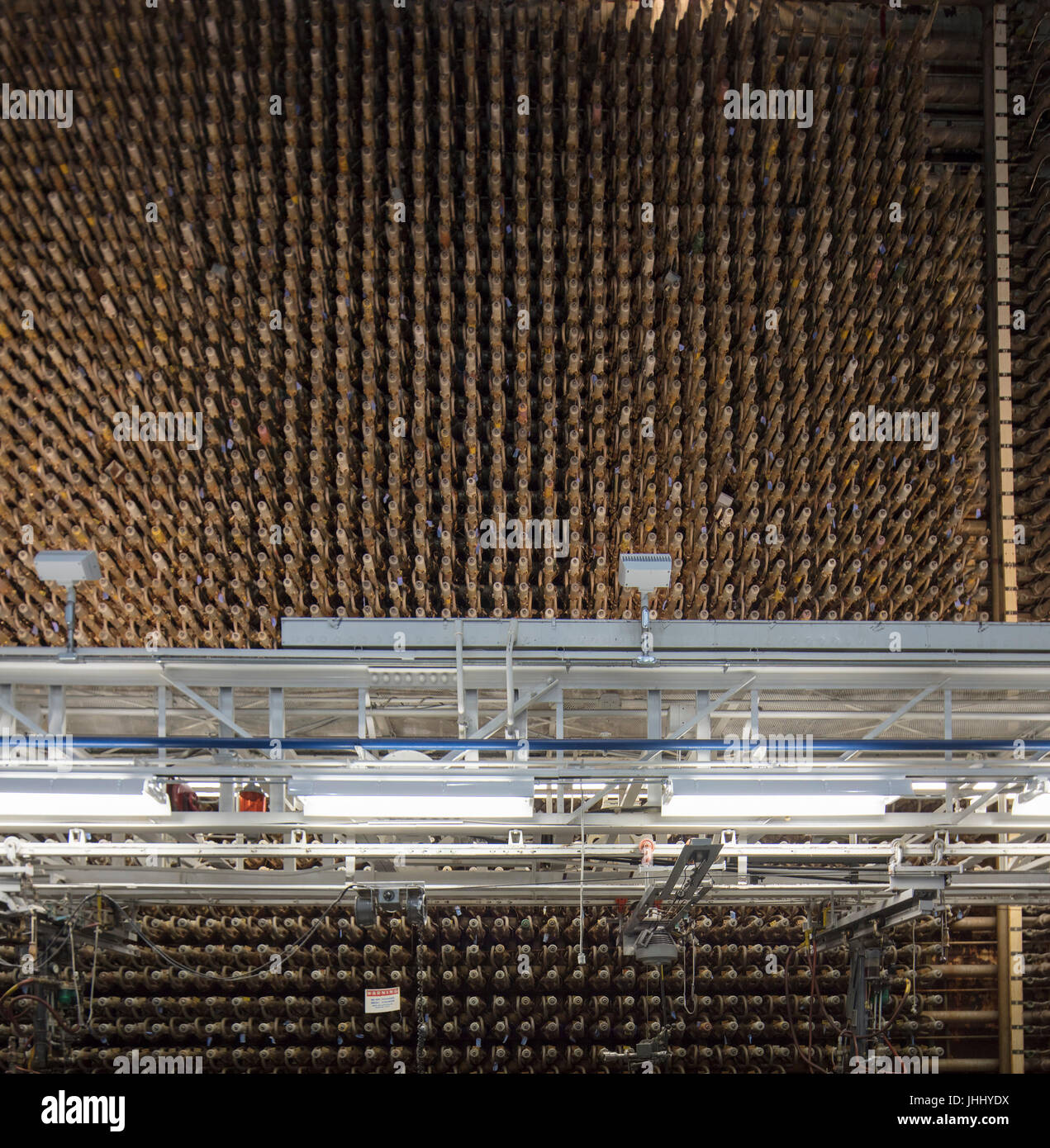 Detail der Vorderseite des Reaktors, The B Reaktor Hanford, nahe Richland, Washington Stockfoto