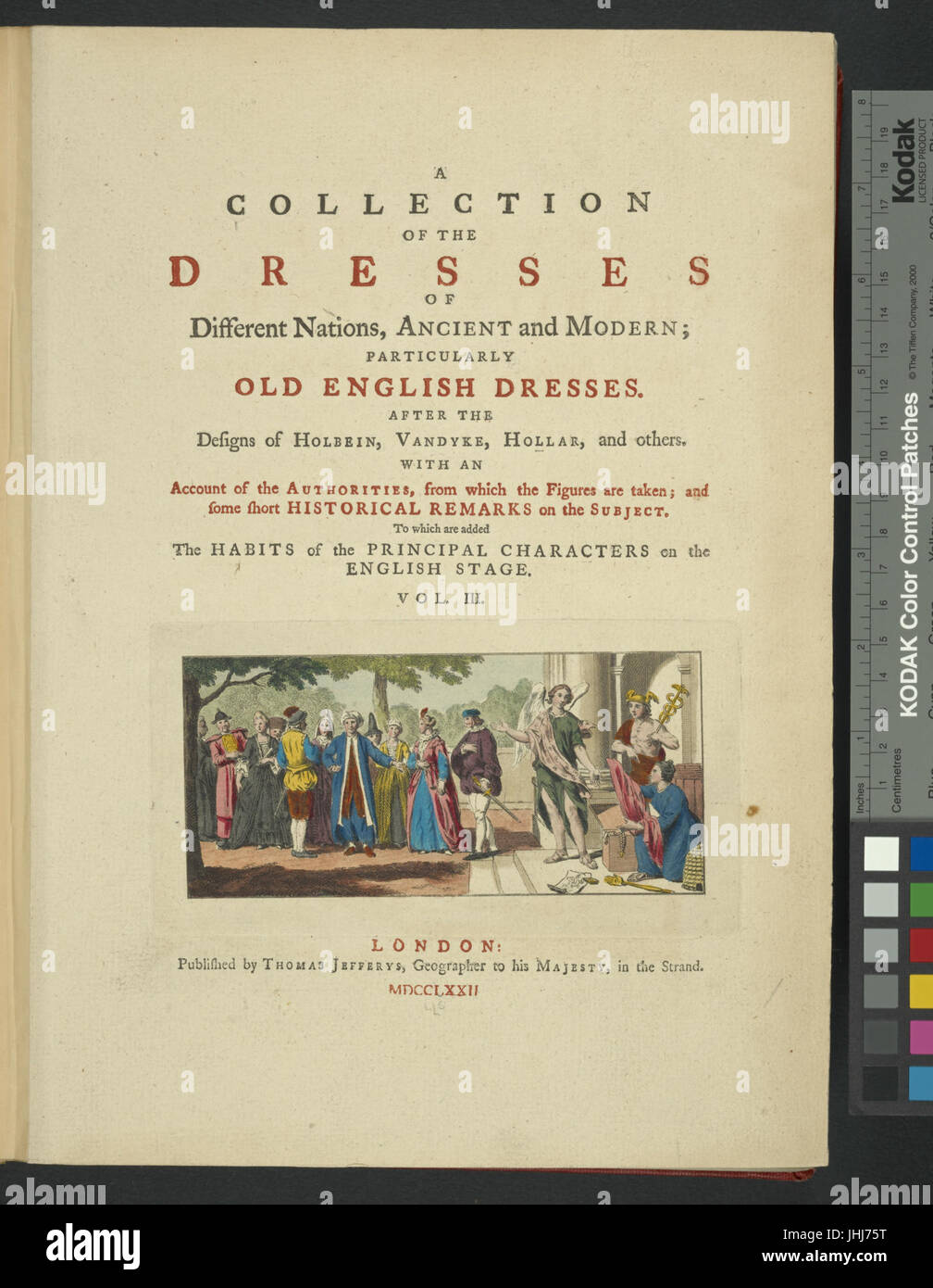 Eine Auflistung der Kleider der verschiedenen Nationen, antike und moderne. (Titelseite) (NYPL b14140320-1638253) Stockfoto
