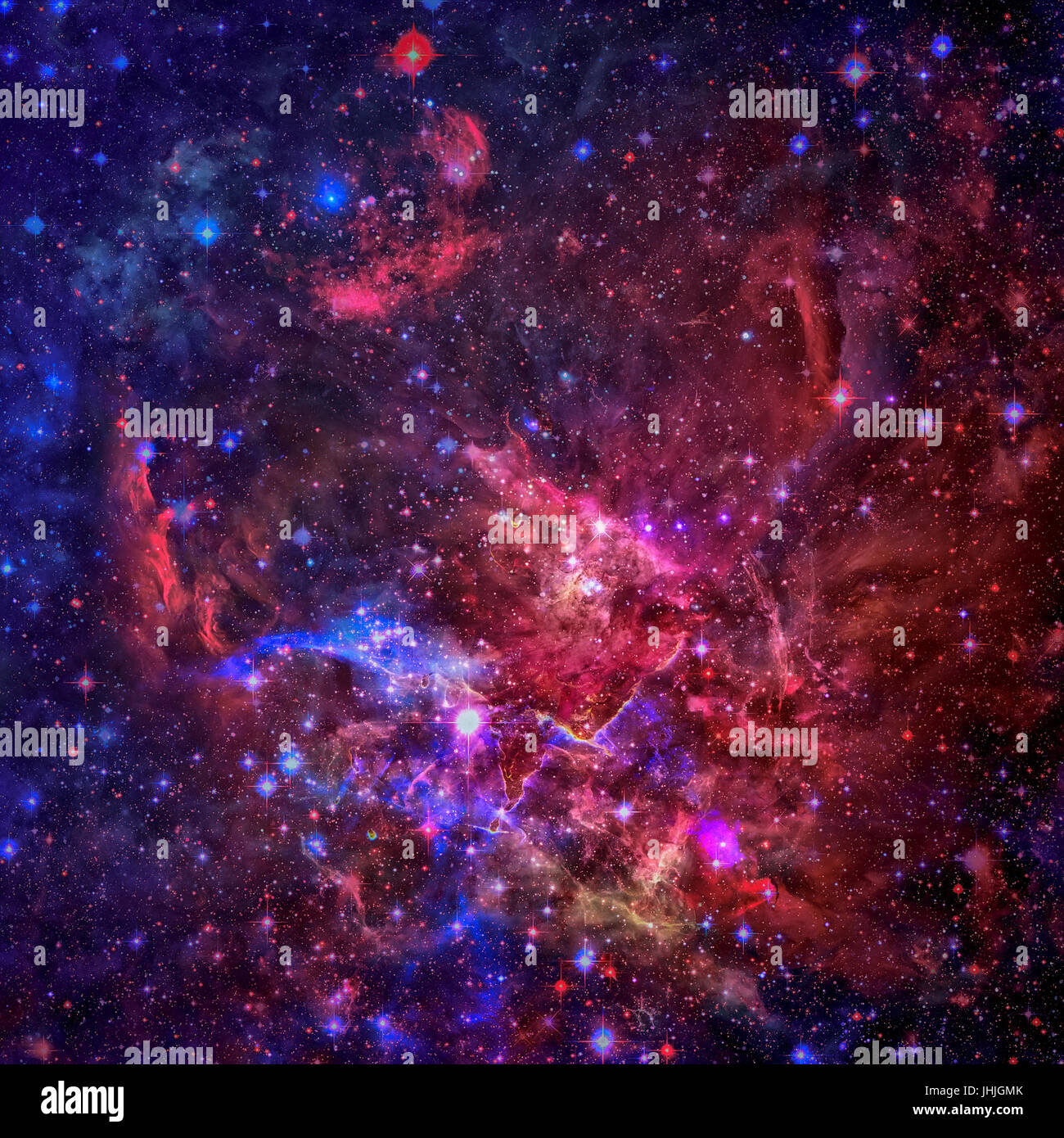 Schöne Nebel, Sterne und Galaxien. Elemente des Bildes von der NASA eingerichtet. Stockfoto