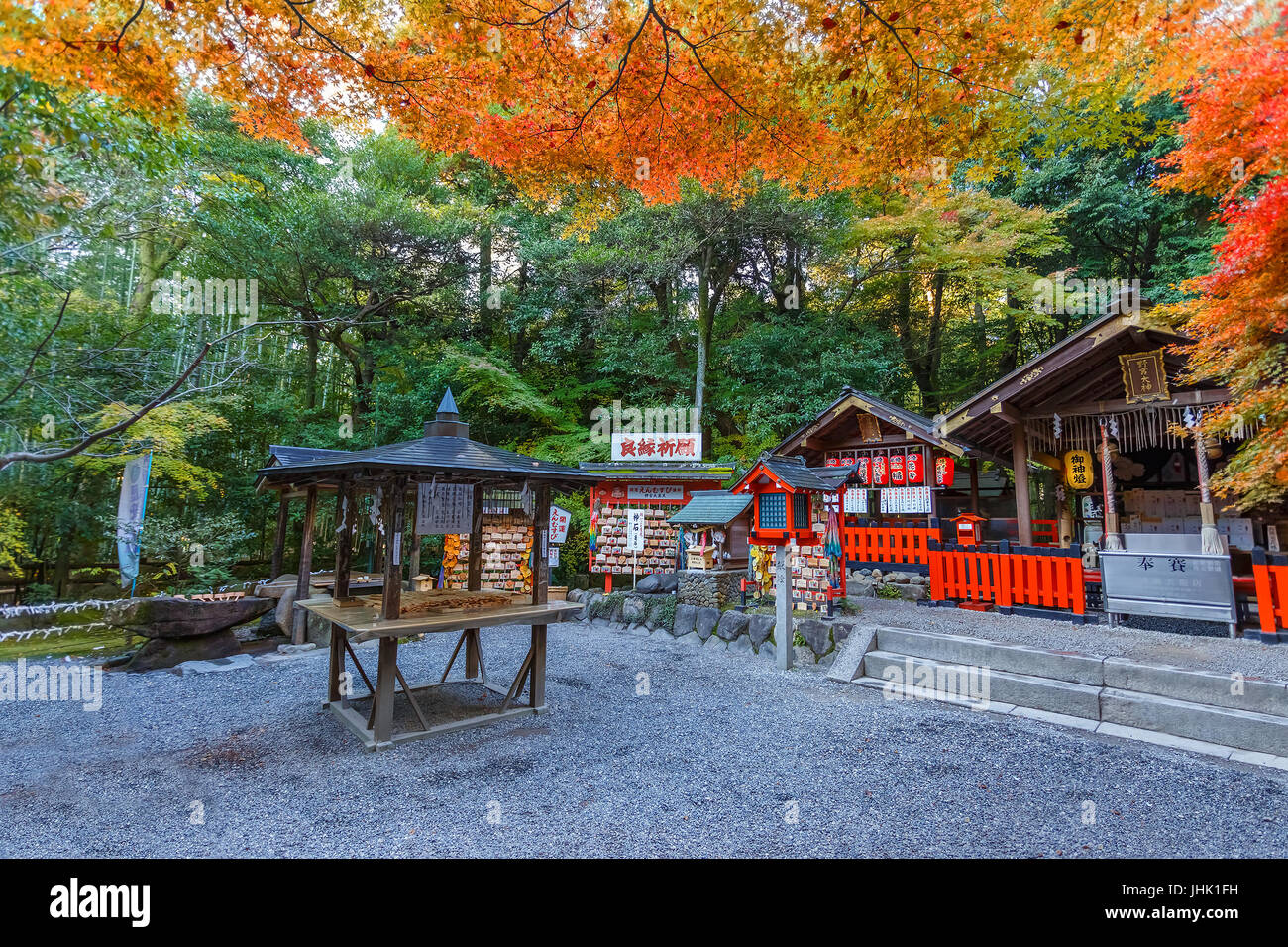 Nonomiya-Jinja Schrein in Arashiyama in Kyoto, Japan Stockfoto