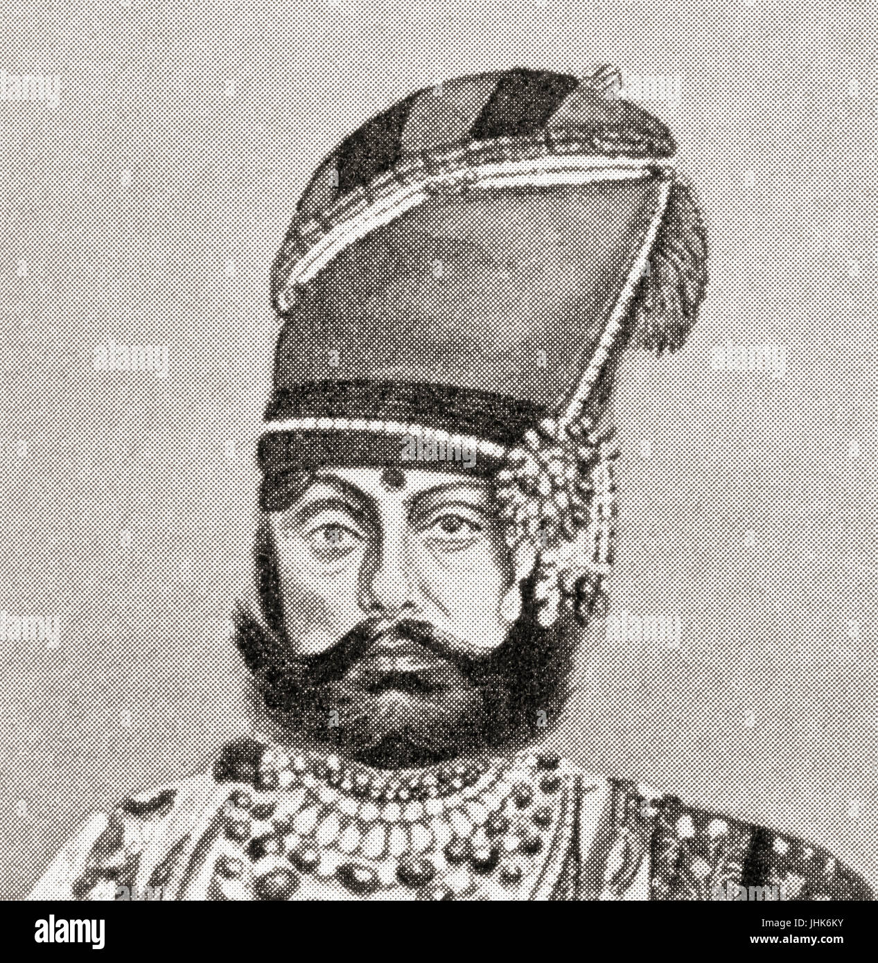 Jaswant Singh II, 1838 – 1895. Maharaja von Jodhpur, 1873 bis 1895.  Hutchinson Geschichte der Nationen veröffentlichte 1915. Stockfoto