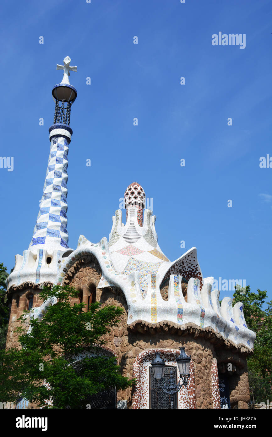 Park Güell, Barcelona, Katalonien, Spanien Stockfoto