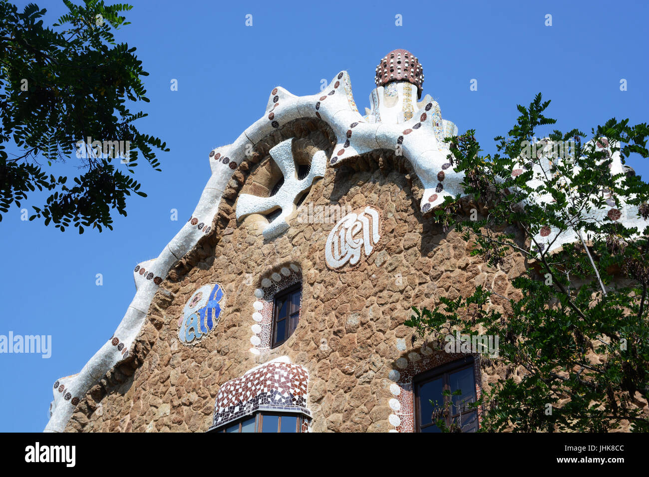 Park Güell, Barcelona, Katalonien, Spanien Stockfoto
