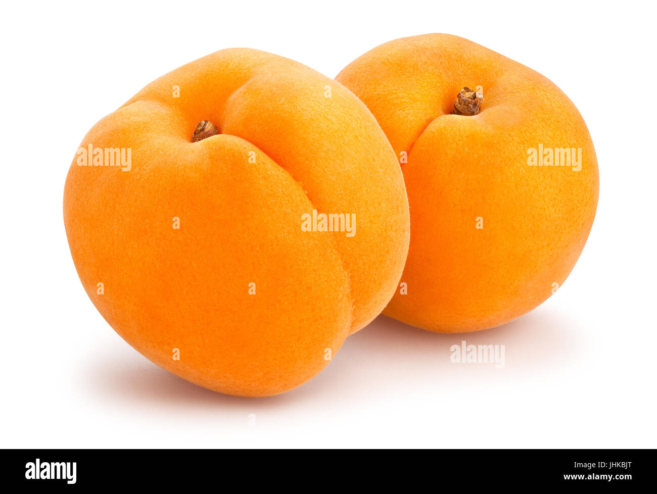 Aprikose Pfad isoliert Stockfoto