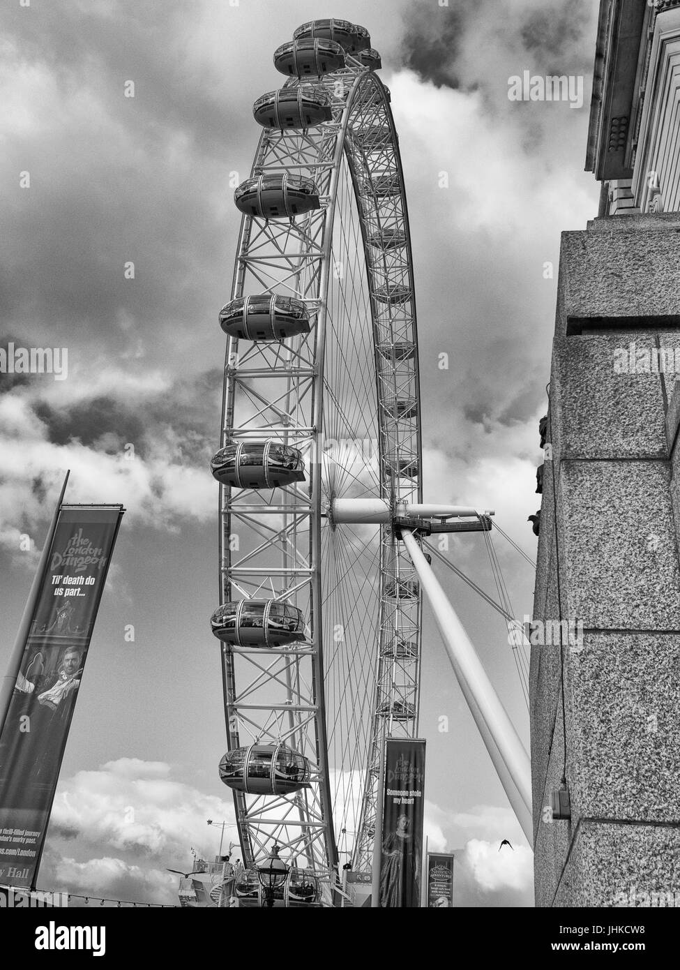 London in schwarz & weiß Stockfoto