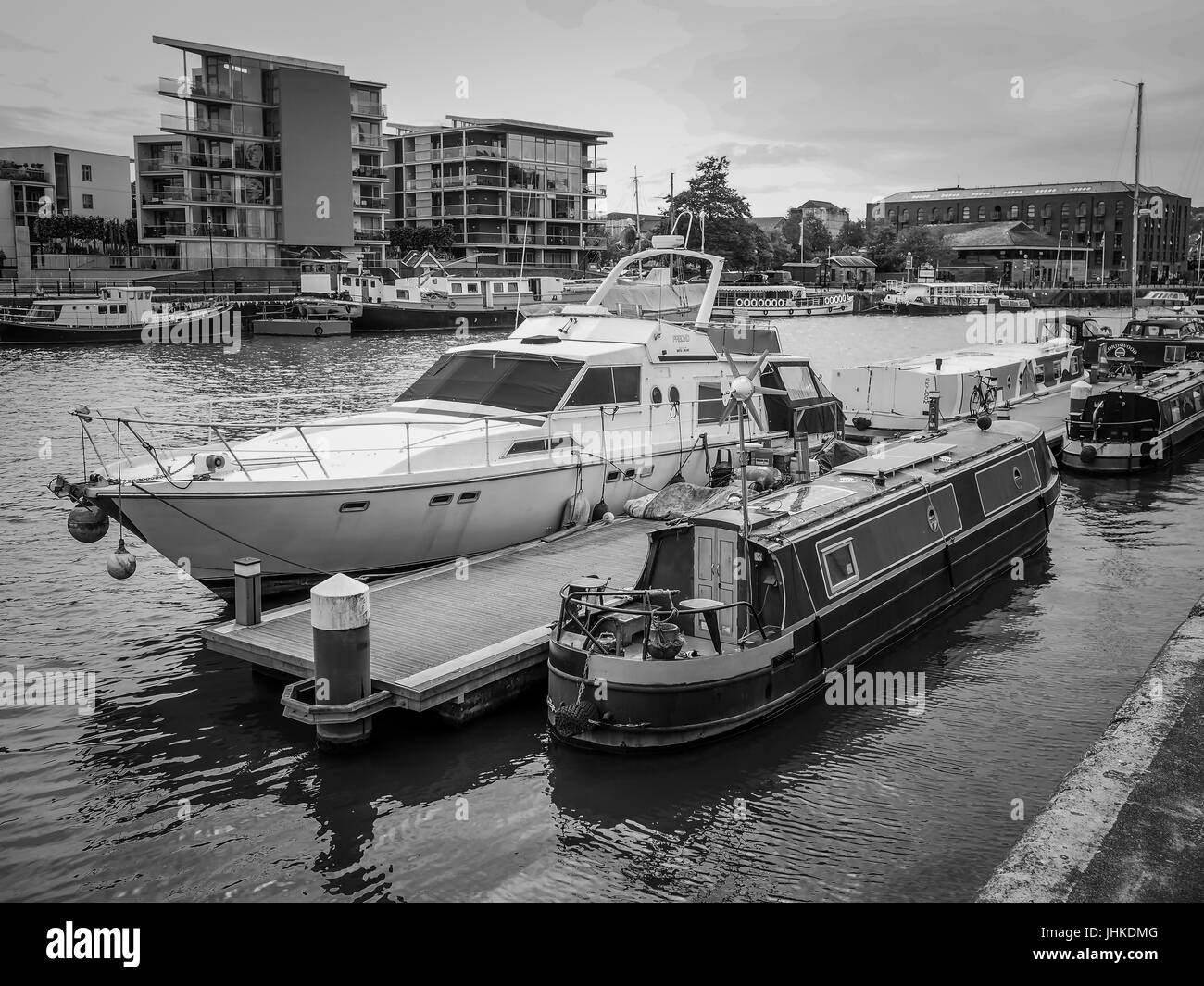 Street Photography Uferpromenade Bristol Stockfoto