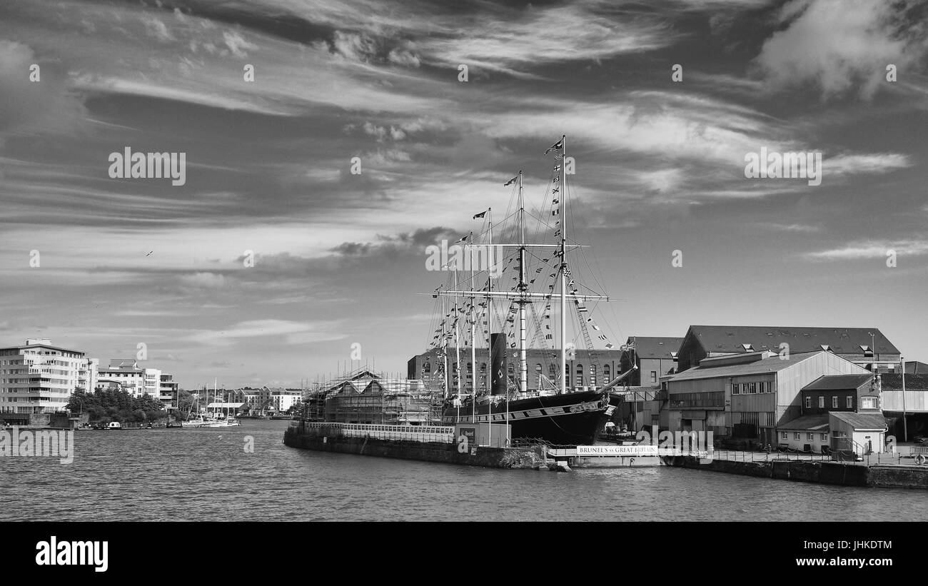 Street Photography Uferpromenade Bristol Stockfoto