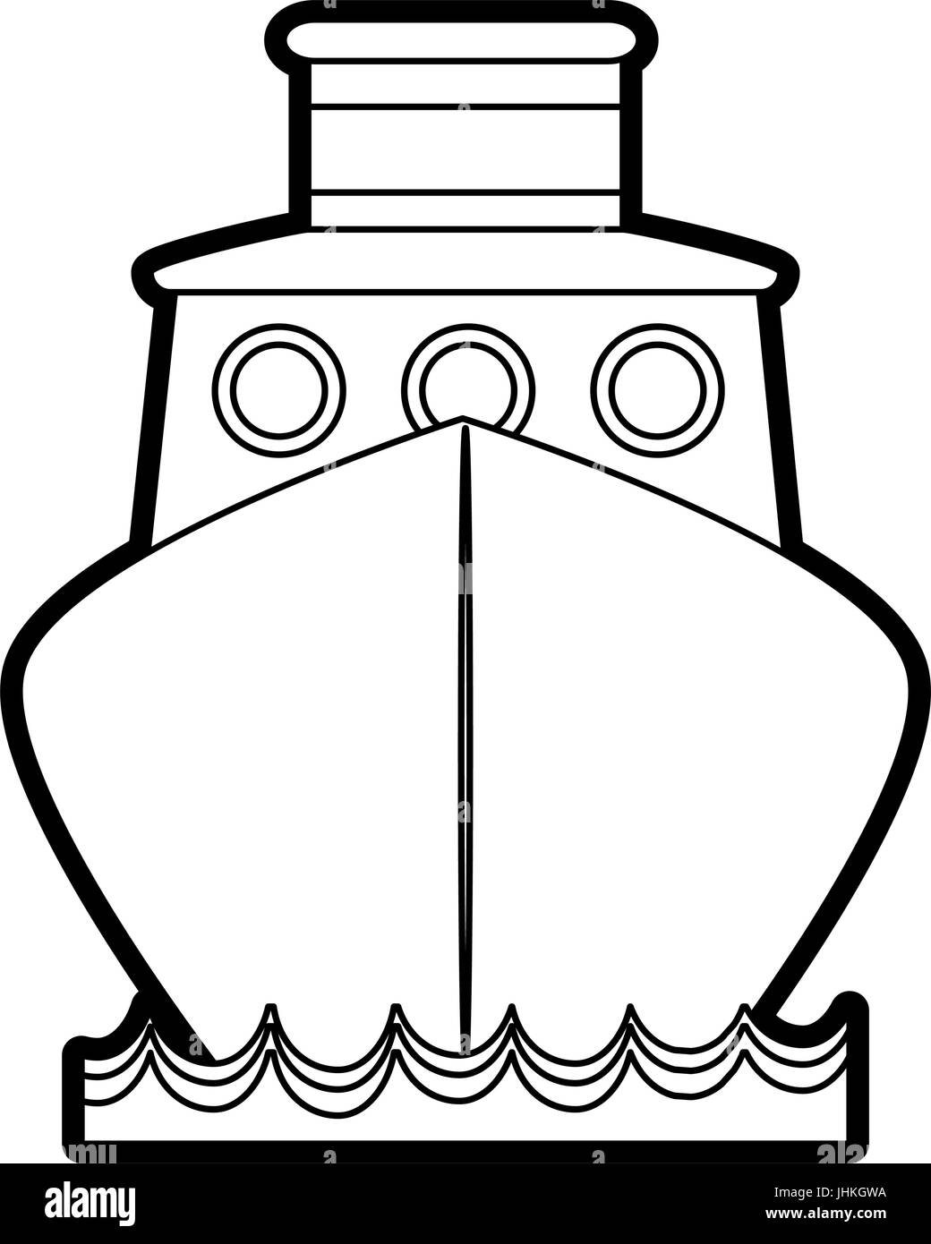 Schiff-Vektor-illustration Stock Vektor