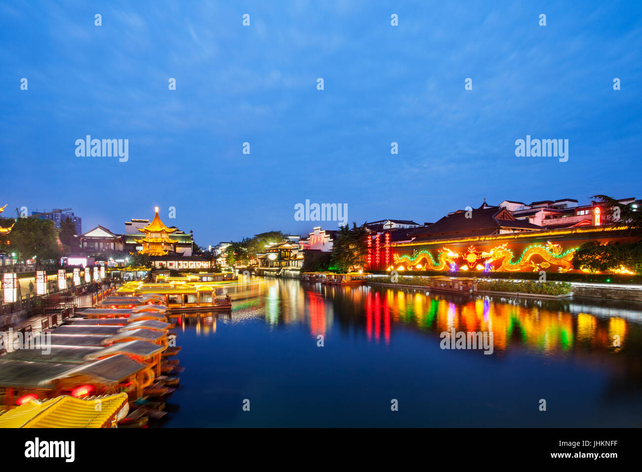 Nanjing Konfuzius Tempel, Jiangsu, China Stockfoto