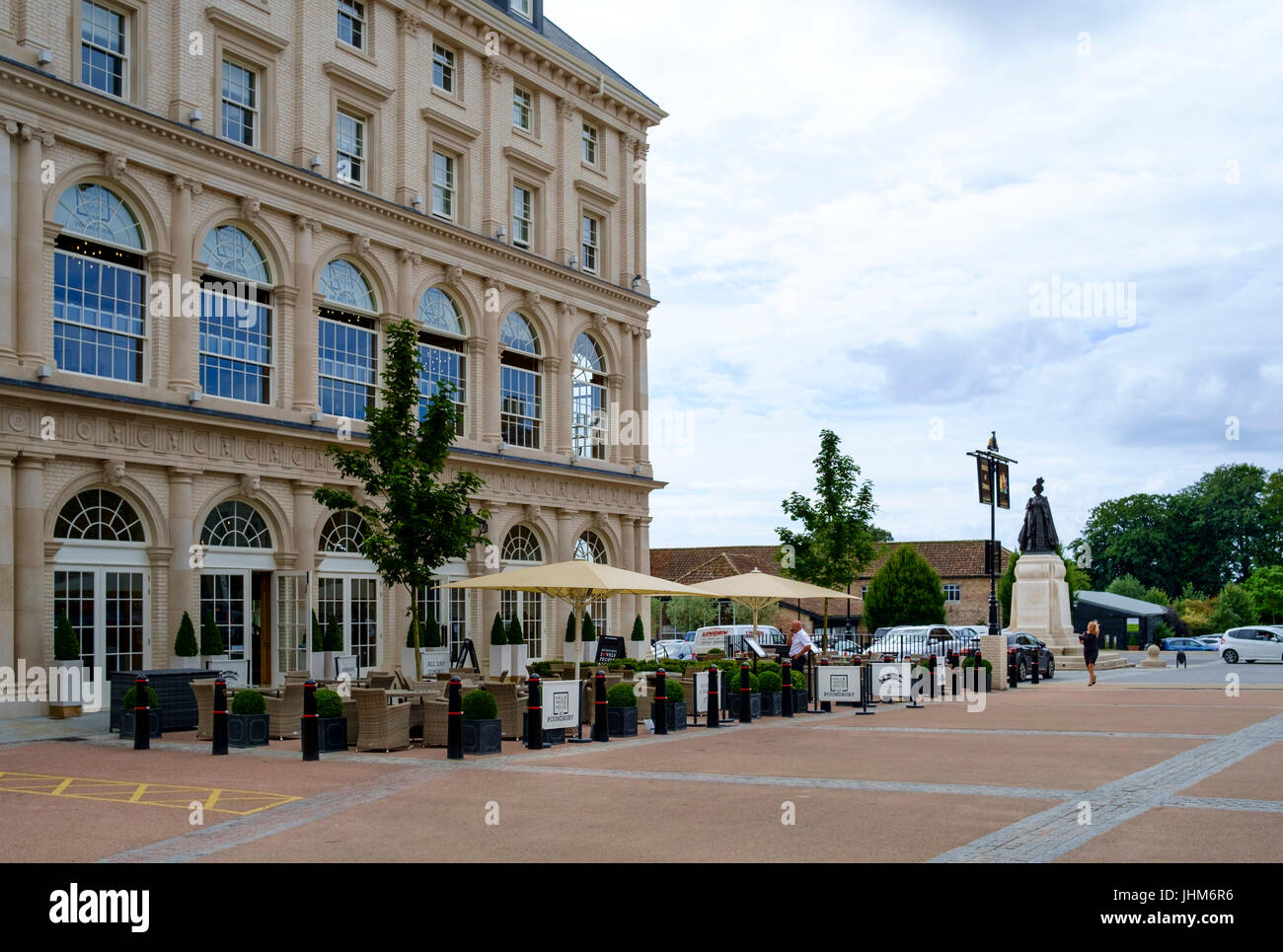 Um eine Entwicklung am Stadtrand von Dorchester Dorset England UK Verkehrssysteme Stockfoto