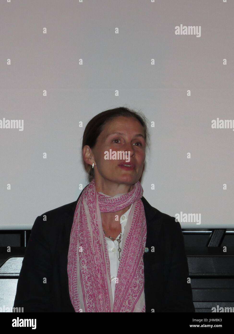 Galway, Irland, 13 / 07 / 2017. Johanna St. Michaels auf der Q&A nach der Vorführung ihres Films The Trägheit Variationen mit und über Matt Johnson. Bildnachweis: Reinhard Doberstein/filmkritik.biz/Alamy Live-Nachrichten Stockfoto Galway, Irland, 13 / 07 / 2017. Johanna St. Michaels auf der Q&A nach der Vorführung ihres Films The Trägheit Variationen mit und über Matt Johnson. Bildnachweis: Reinhard Doberstein/filmkritik.biz/Alamy Live-Nachrichten Stockfoto