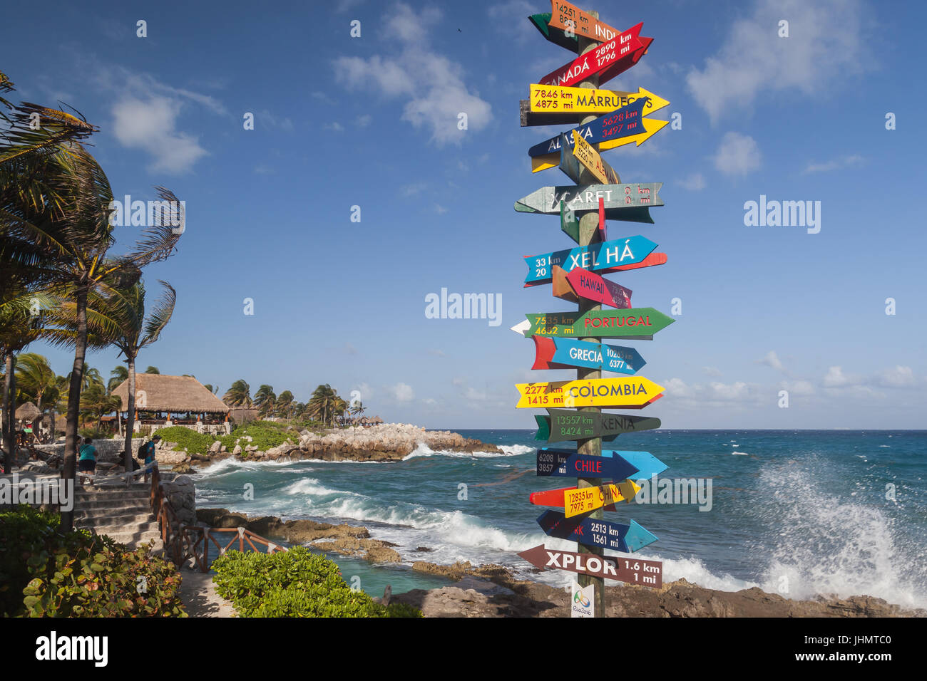 Xcaret Park in Riviea Maya, Mexiko Stockfoto