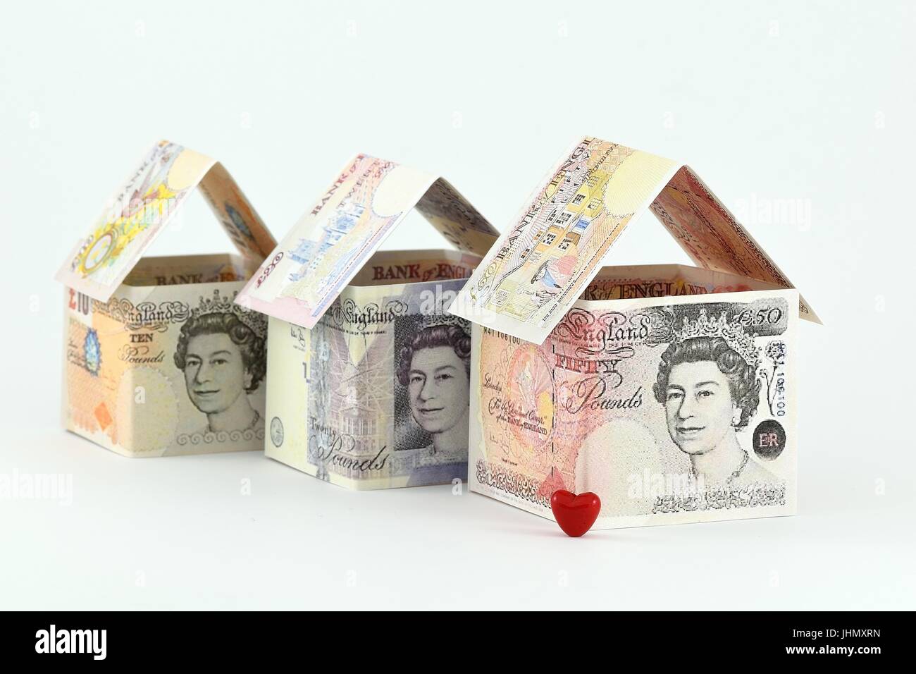 Immobilienpreise auf dem Vormarsch: Zeit zu investieren in Wohnungsmarkt Stockfoto