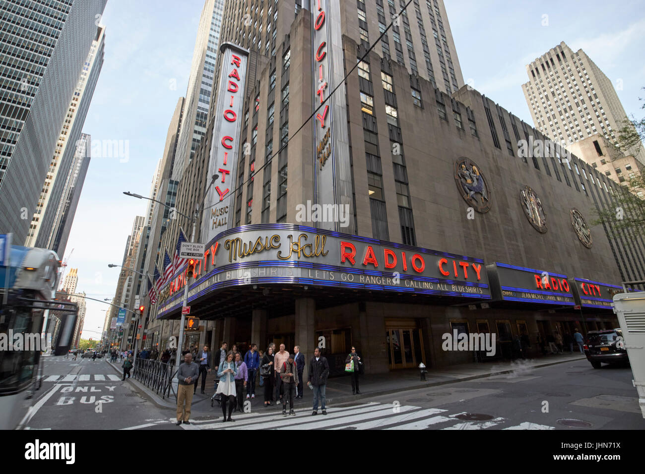 die Radio City Music Hall New York City USA Stockfoto