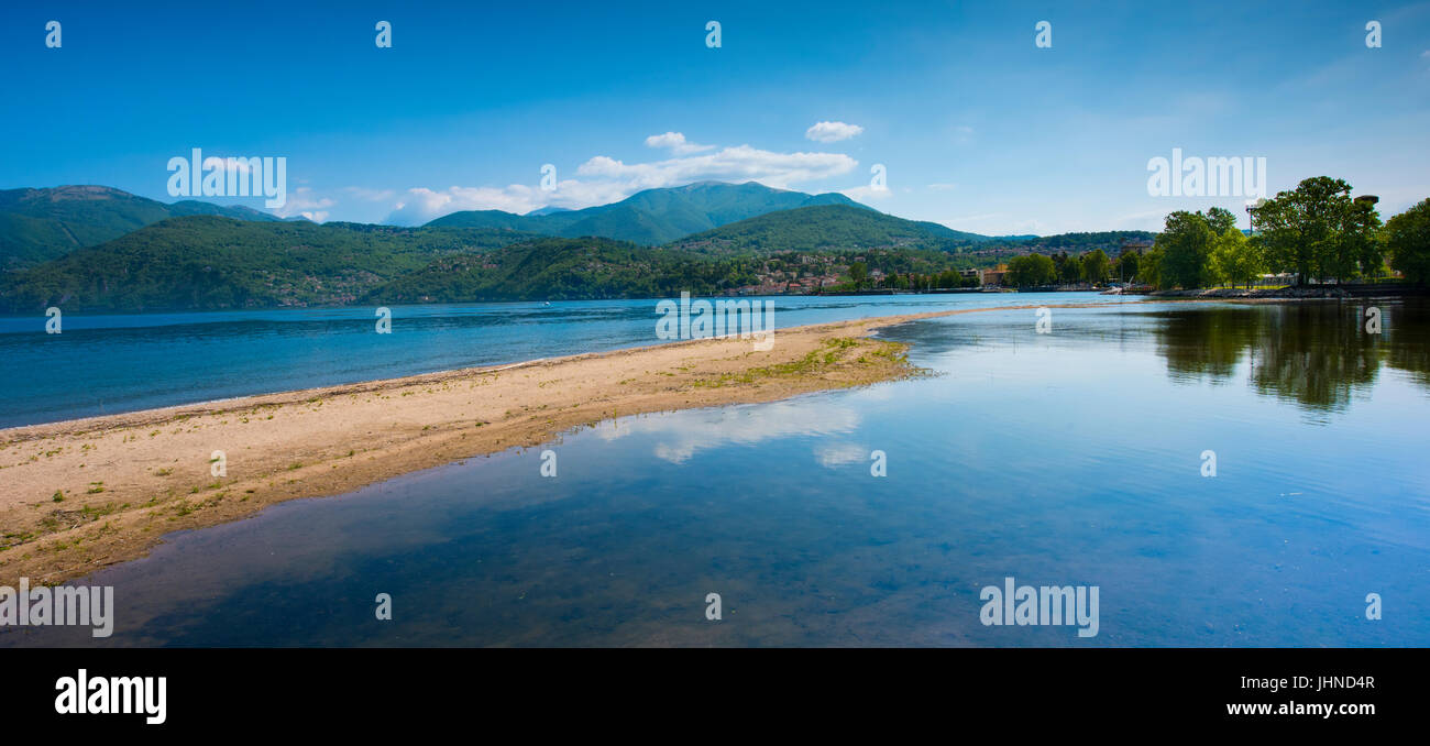 Blick vom Parco Il Boschetto in Germignaga in der Nähe von Luino über