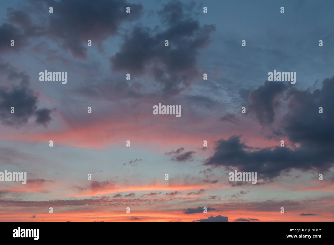Bild von einer erstaunlichen Himmel an einem Juli-Nacht in den Hamptons Stockfoto