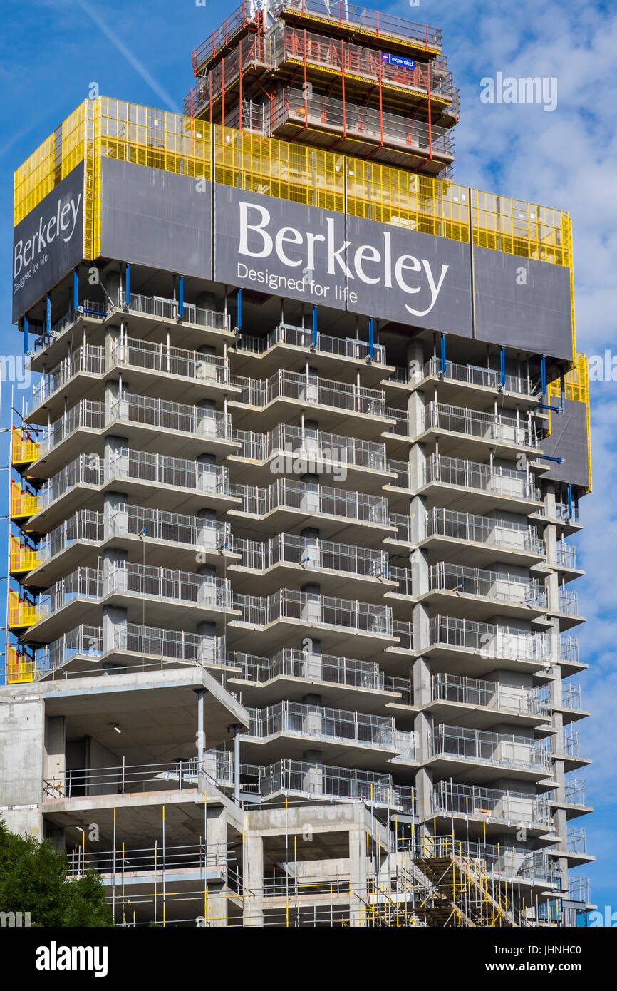 Berkeley Entwickler Konstruktion bei 250 City Road, Borough of Islington, London, England, Vereinigtes Königreich Stockfoto