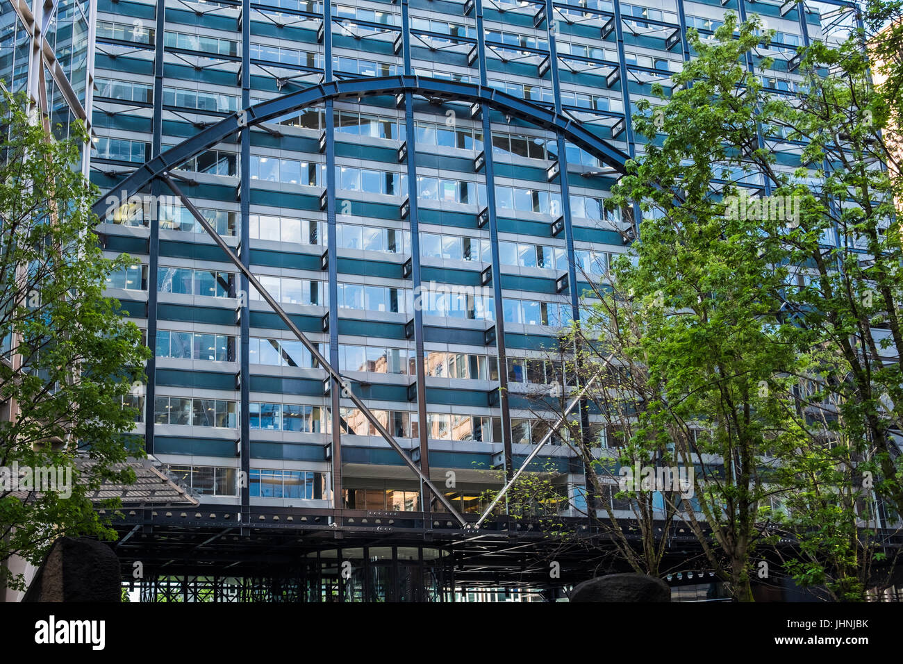 Austausch von Haus Teil des Anwesens Broadgate bei Liverpool Street, City of London, England, U.K Stockfoto